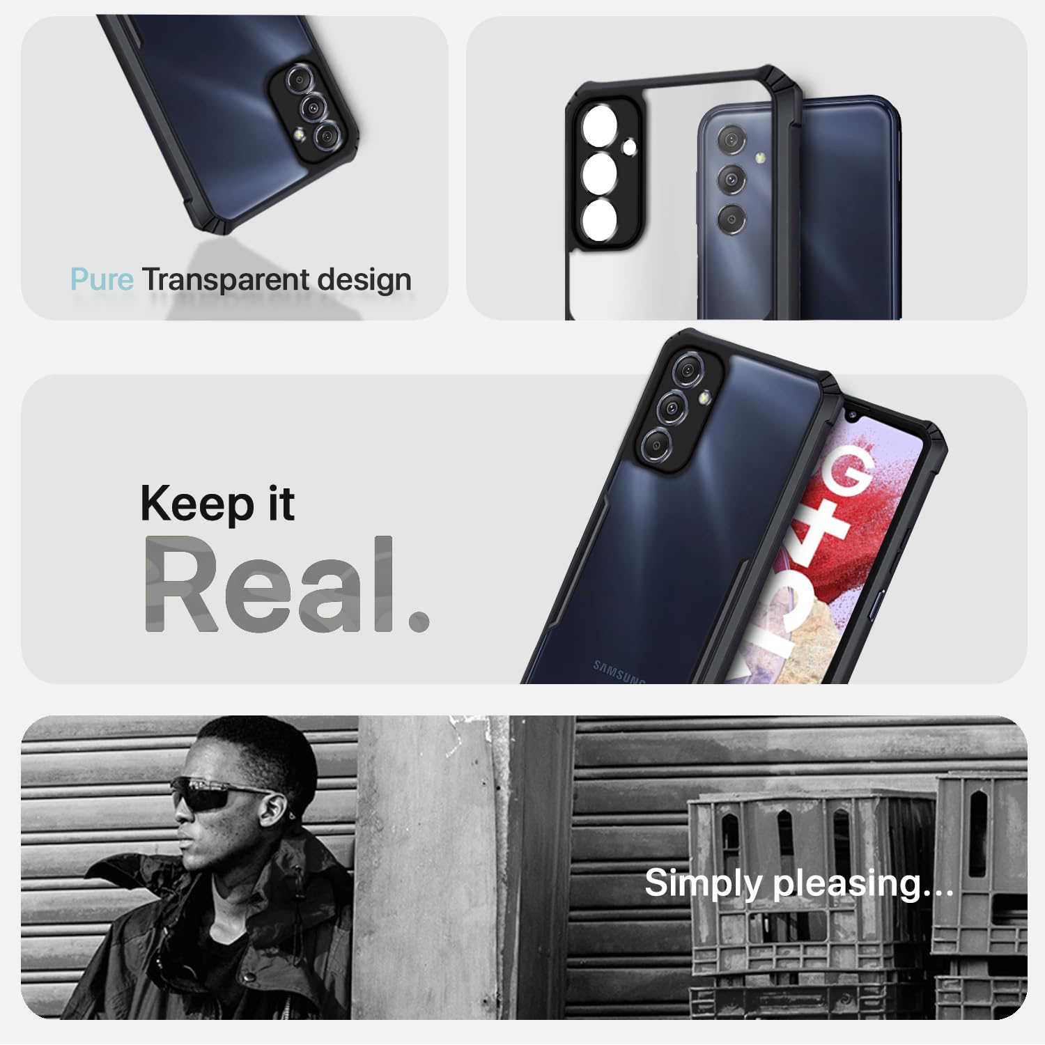 Pikkme Samsung Galaxy M34 5G / F34 5G Eagle Back Cover (Black)