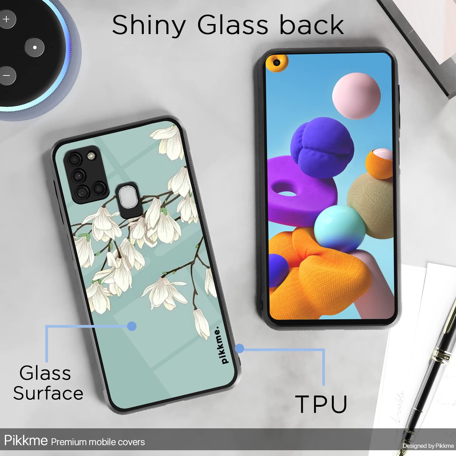 Pikkme Samsung A21s Flower mobile back cover – photo 3