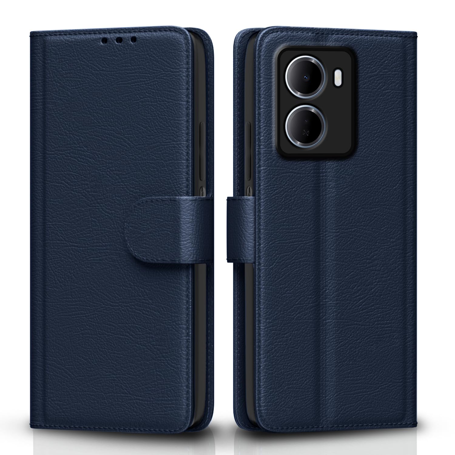 Redmi 15A 5G wallet flip cover in blue by Pikkme