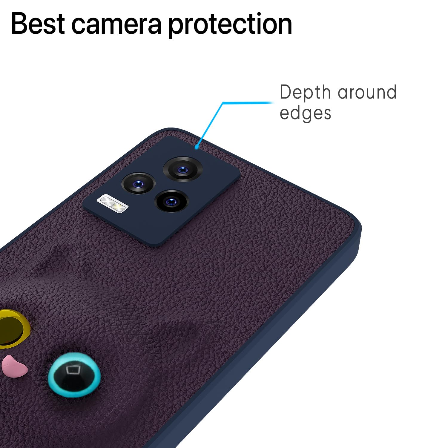 Dark purple Kitty mobile cover for iQOO 7 Legend – Pikkme – photo 5