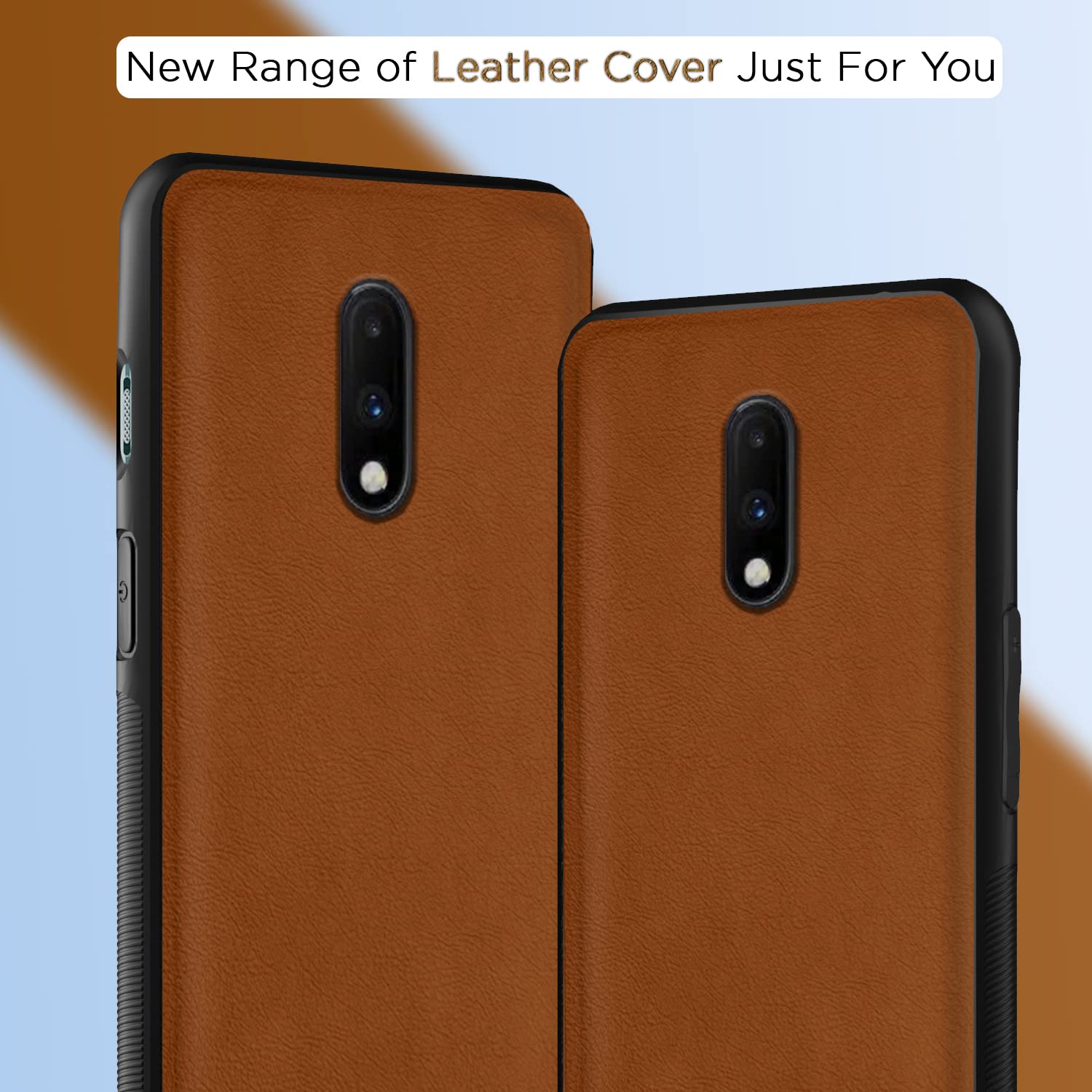 Camel Leather back cover for OnePlus 7 – Pikkme – photo 7