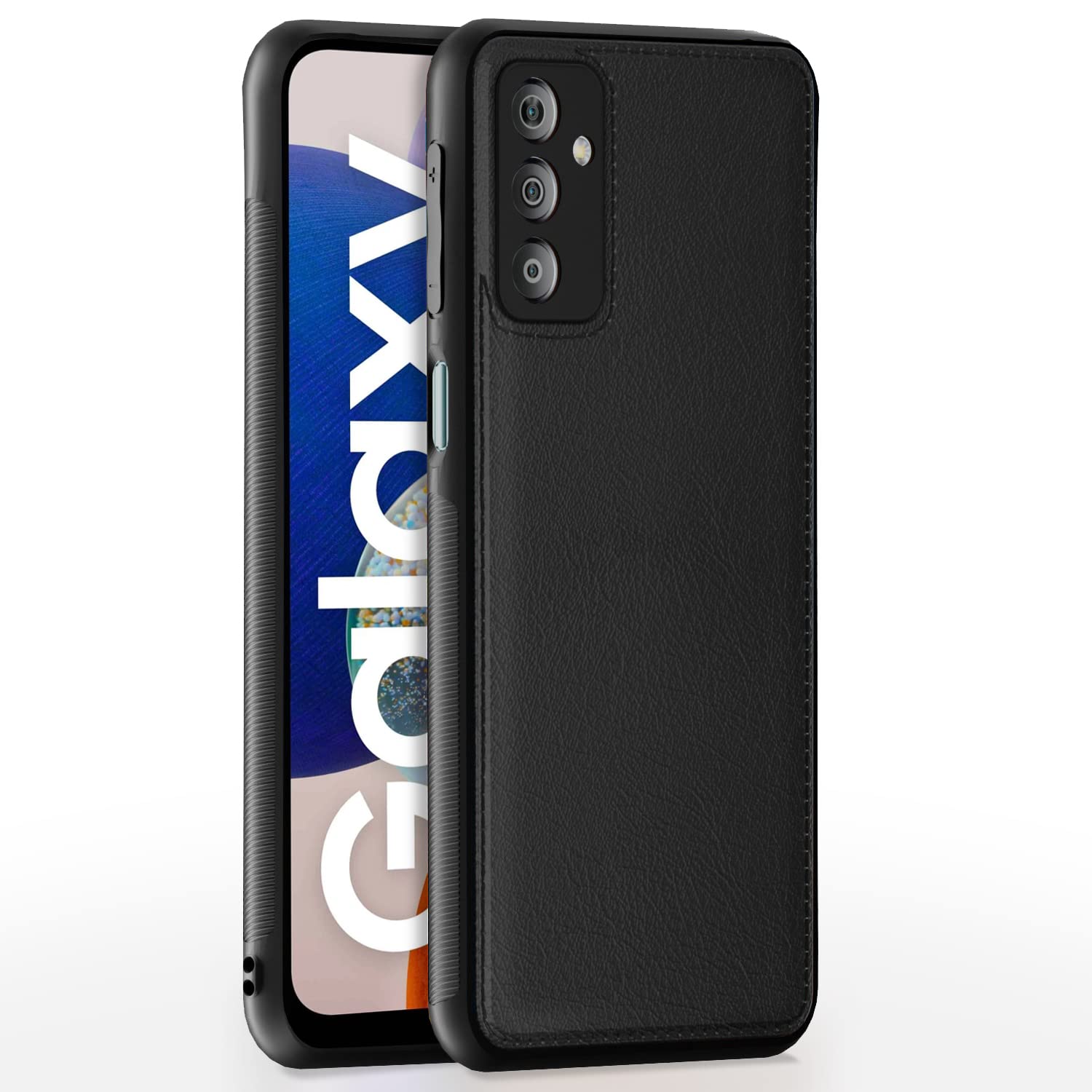 Samsung Galaxy A14 5G Leather Back Cover -Black