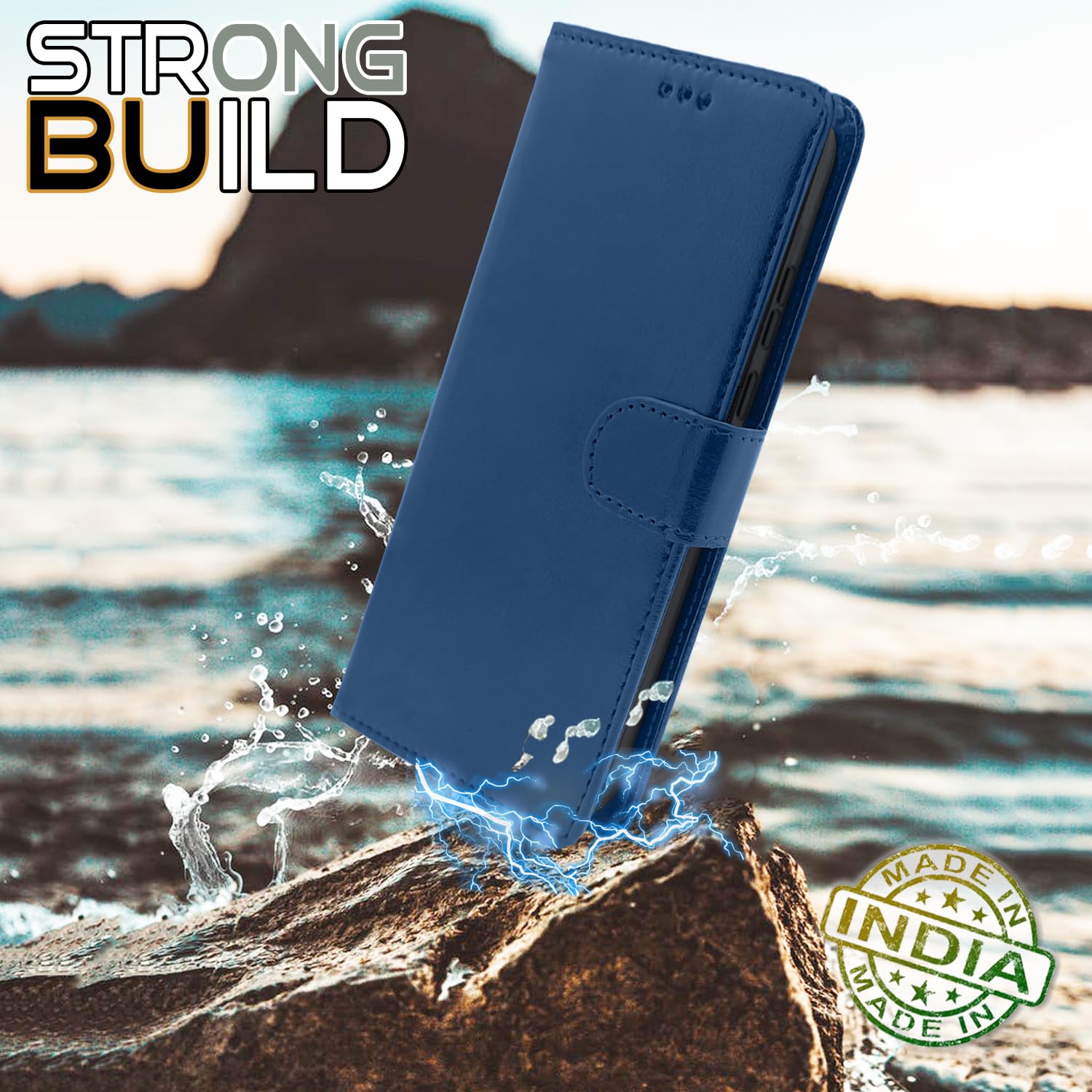 Pikkme Vivo V30e 5G Vintage Flip Cover| Blue