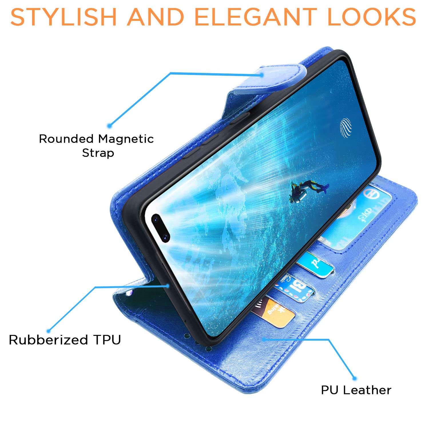 Blue Wallet flip case for Vivo V19 – Pikkme – photo 5