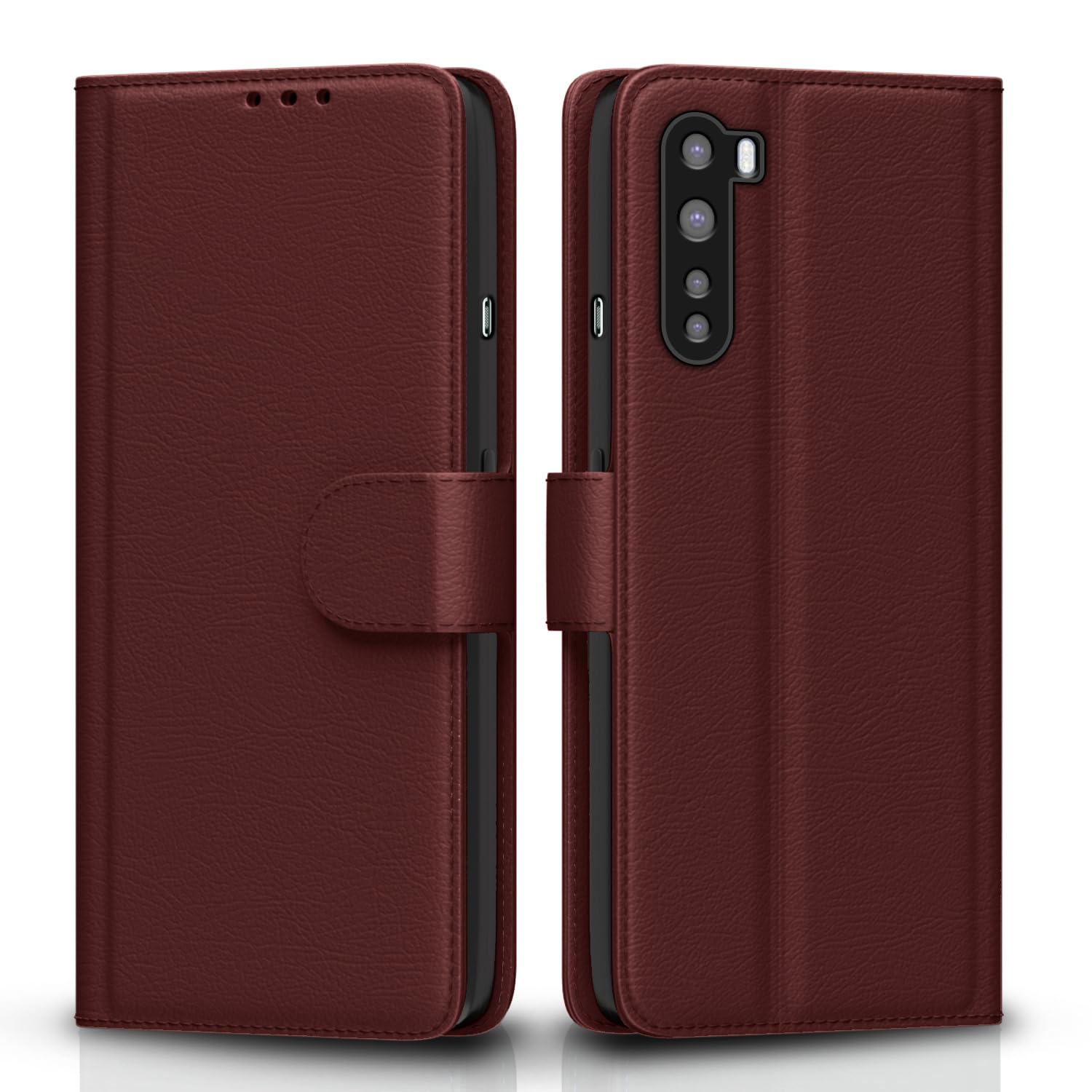 Brown Wallet mobile flip cover for OnePlus Nord – Pikkme