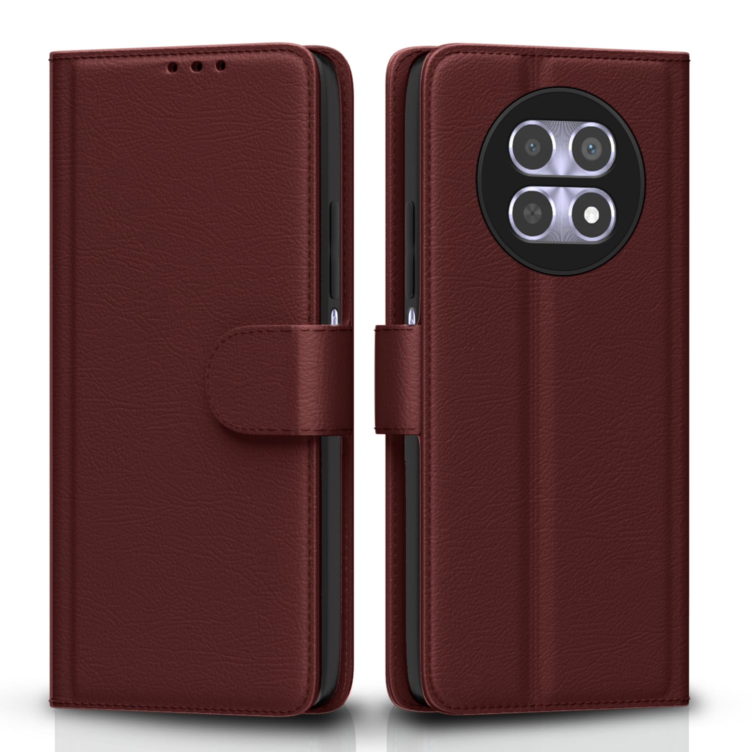 Pikkme Realme Narzo 70x 5G/N65/13/12/12X 5G/C65 Wallet brown flip case