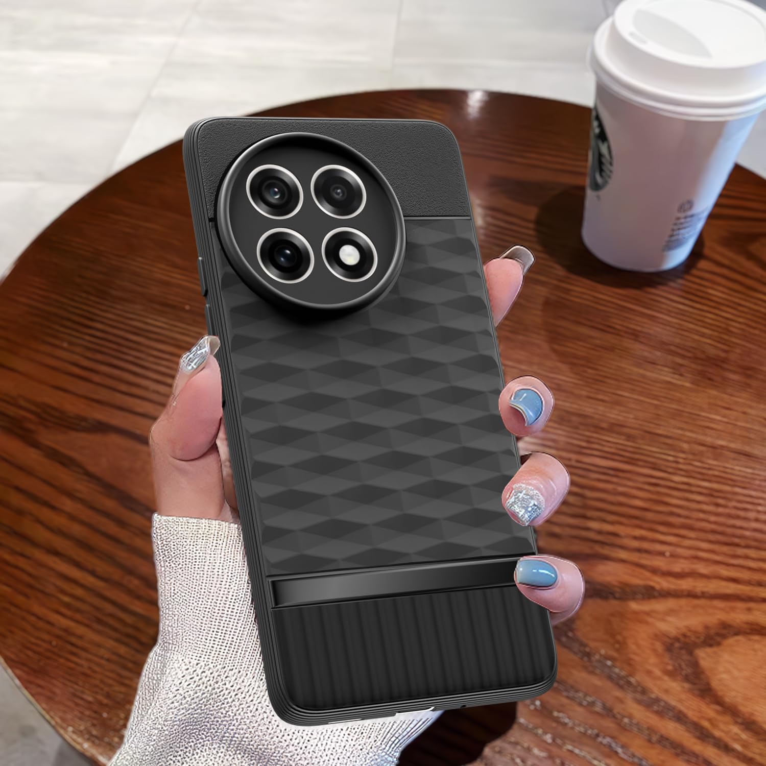 Pikkme OnePlus 13R 5G Gencase Back Cover (Black)