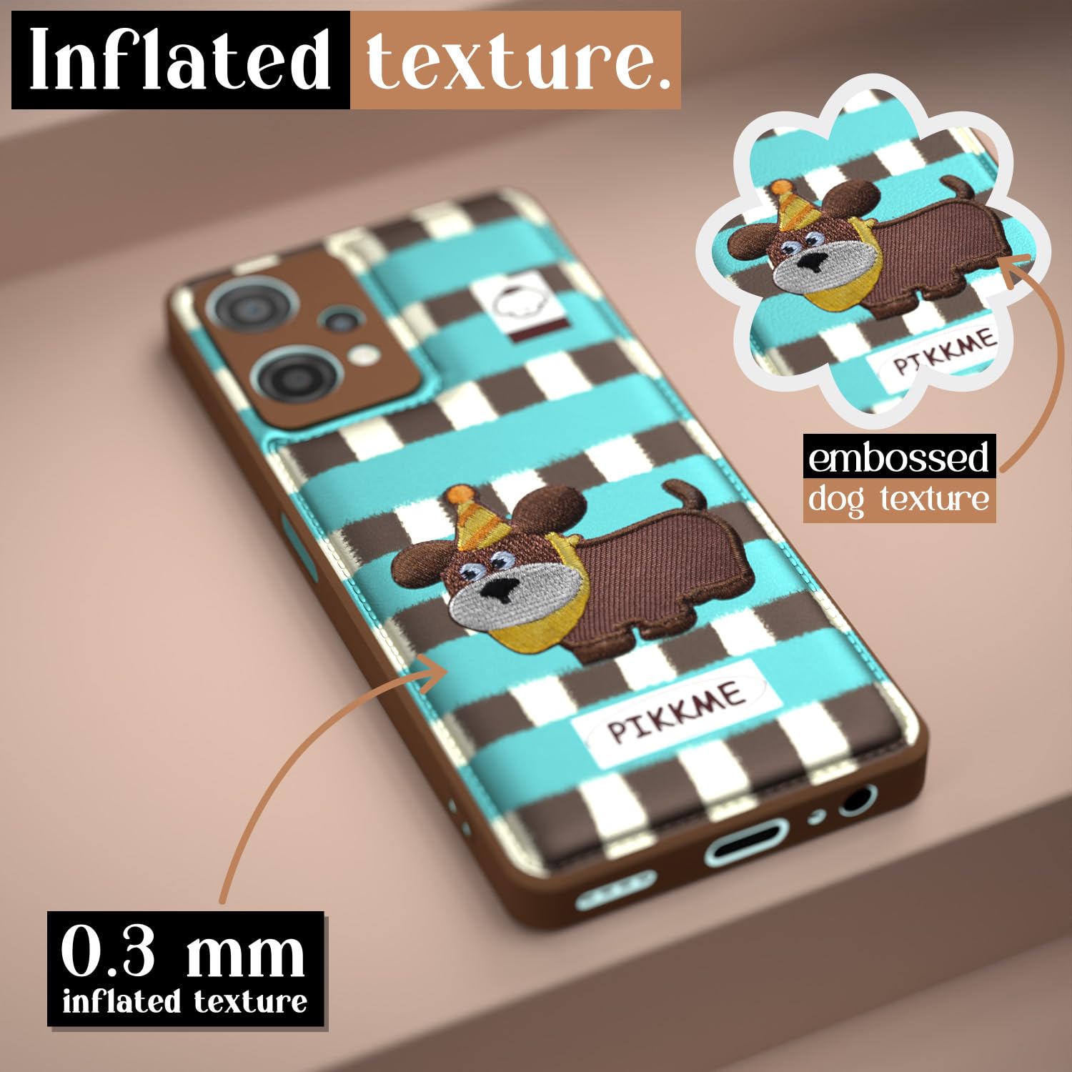 Pikkme OnePlus Nord Ce 2 Lite 5G Cute Girlish Dog Series Back Cover (Design2)