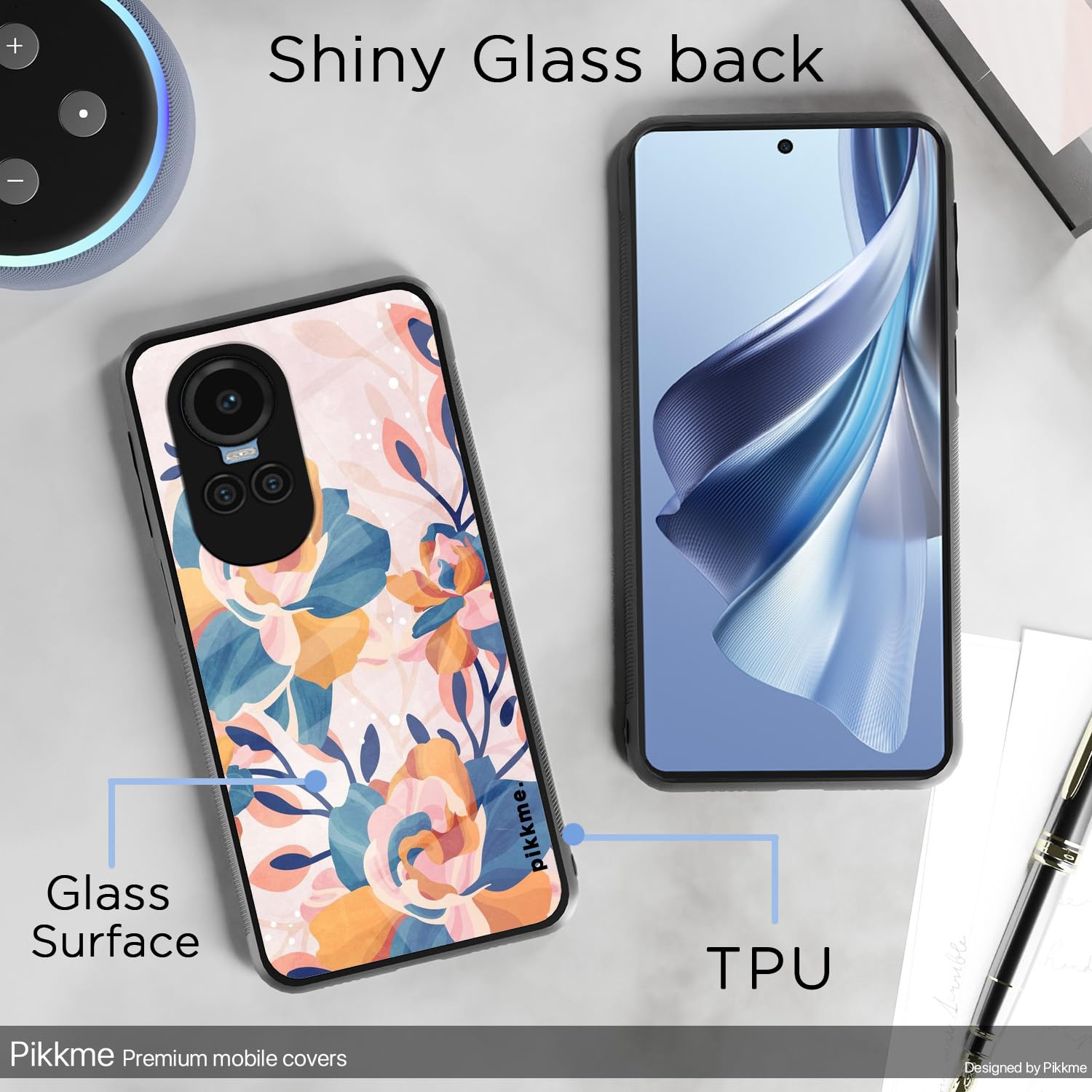 Oppo Reno 10 5G Flower mobile cover by Pikkme – photo 3