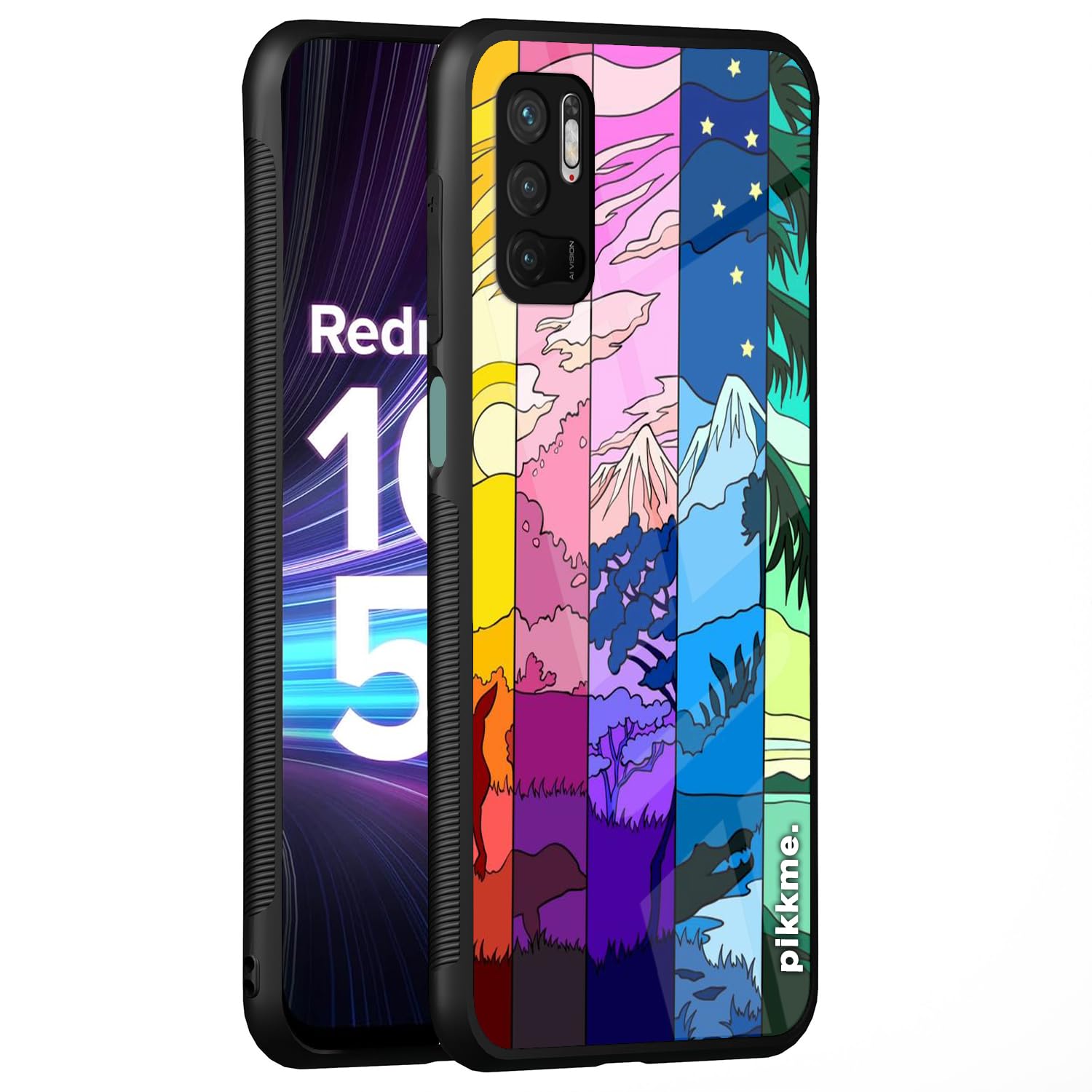 Pikkme Redmi Note 10T/Poco M3 Pro 5G Hybrid mobile back cover