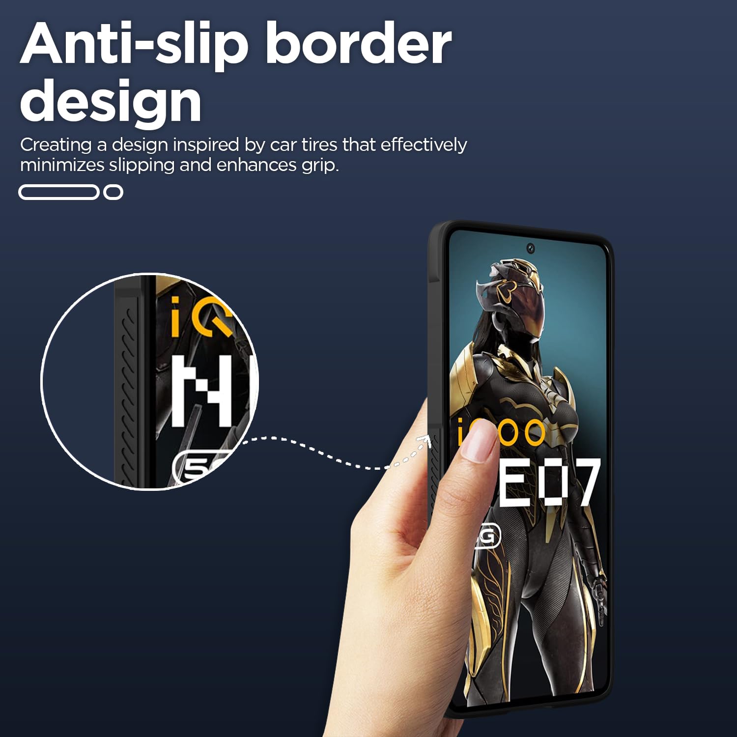 Pikkme black mobile cover for iQOO Neo 7/Neo 7 Pro 5G – photo 4