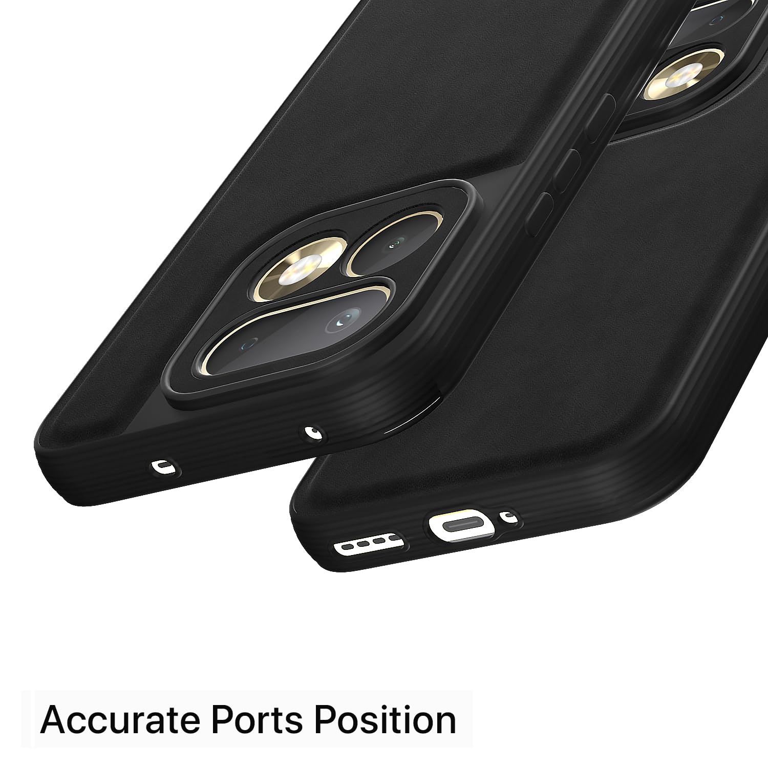 Realme 16 Pro 5G Leather back cover in black by Pikkme – photo 4