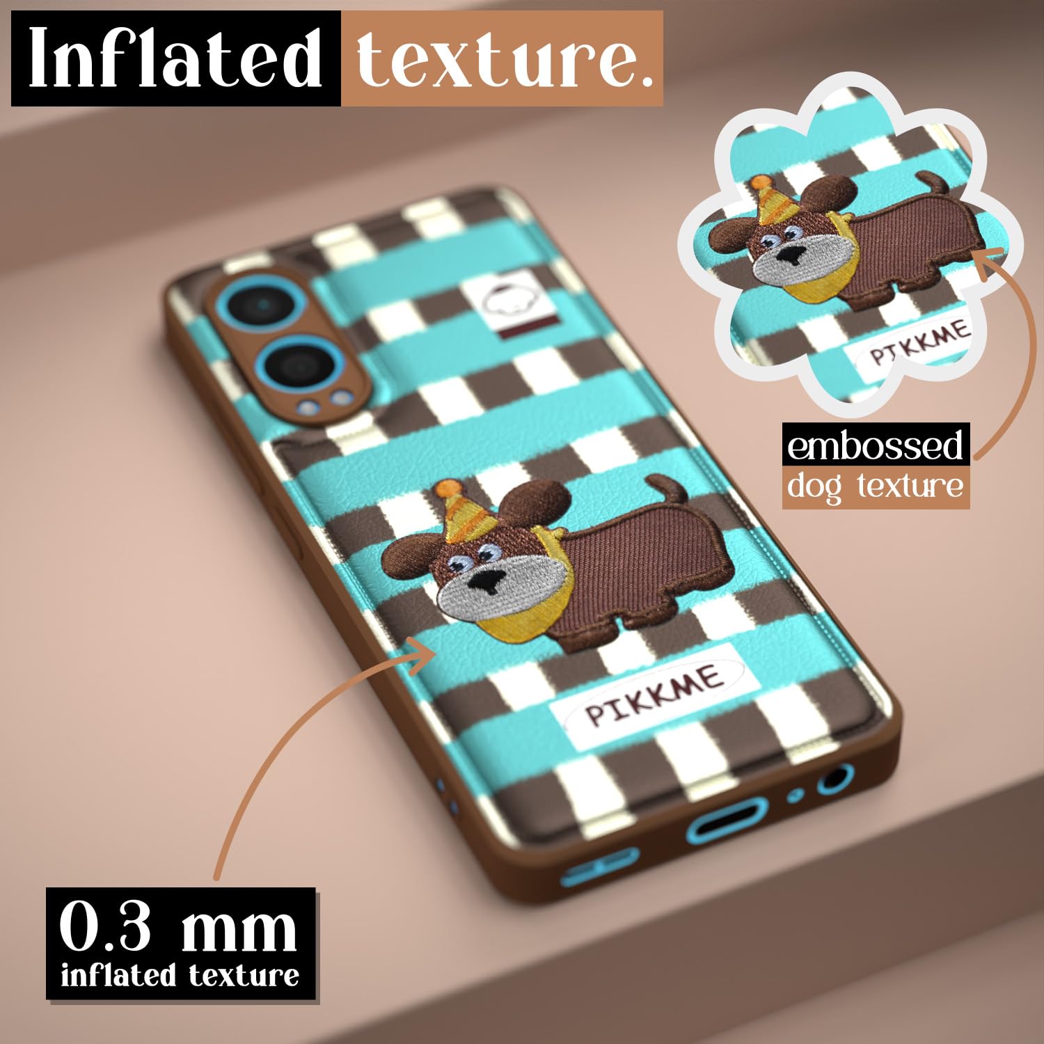 Pikkme OnePlus Nord Ce 4 Lite 5G Cute Girlish Dog Series Back Cover (Design2)