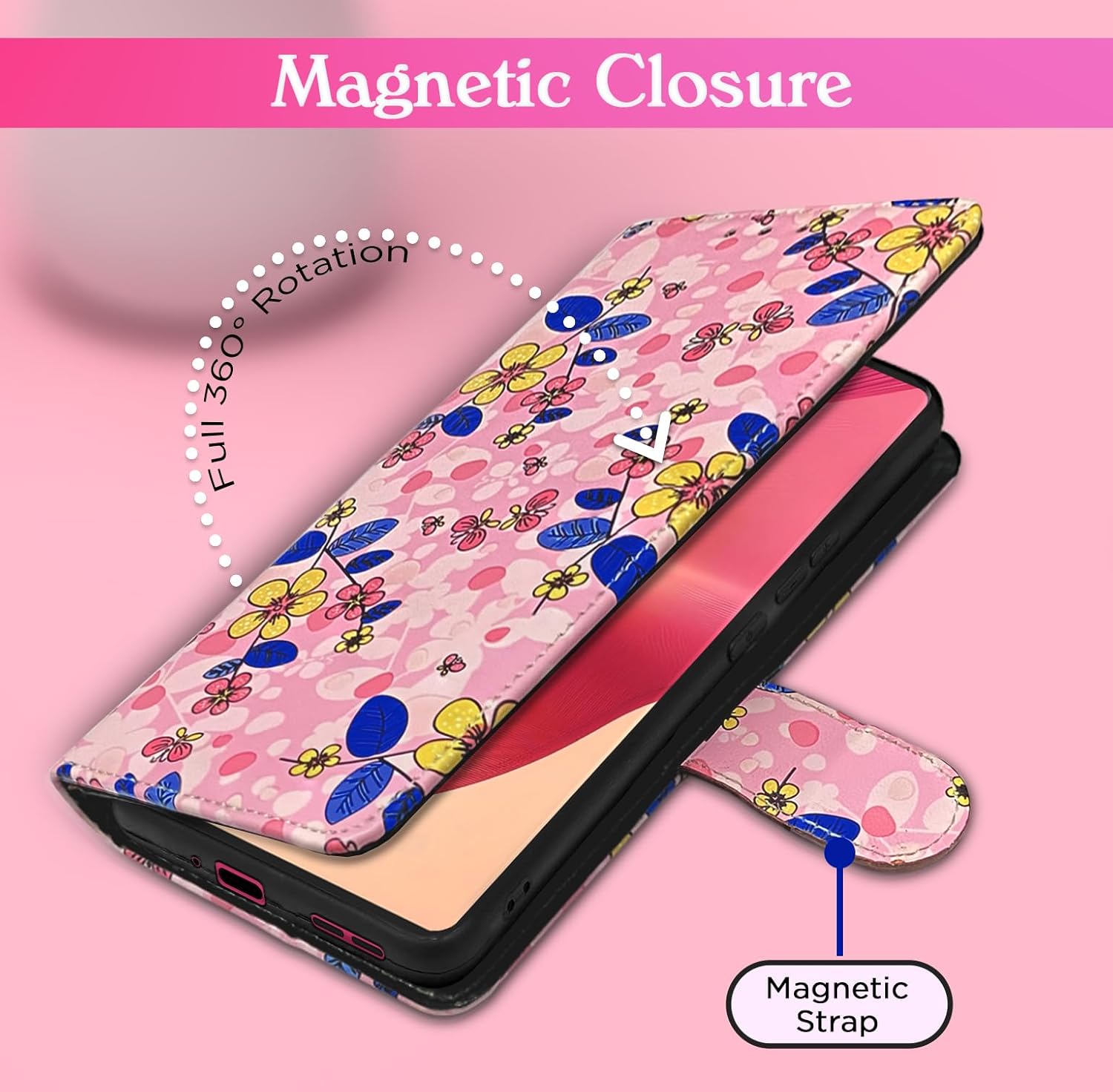 Moto Edge 50 Fusion 5G flip cover in pink by Pikkme – photo 6