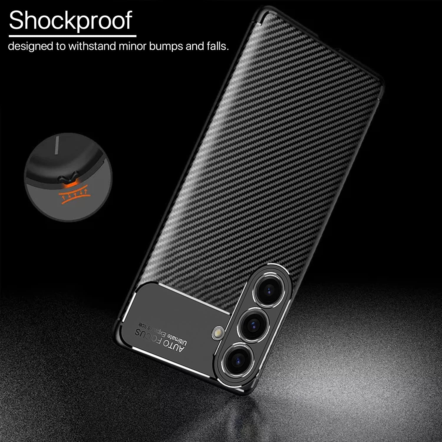 Pikkme Samsung A14 5G Carbon black mobile cover – photo 4