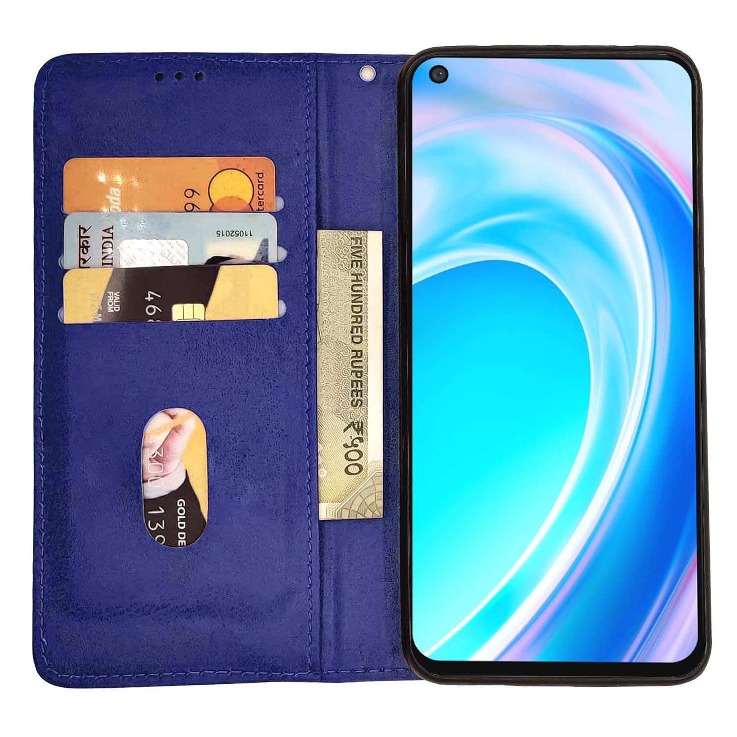 Pikkme OnePlus Nord CE 2 Lite 5G Magnetic Flip Cover (Blue)