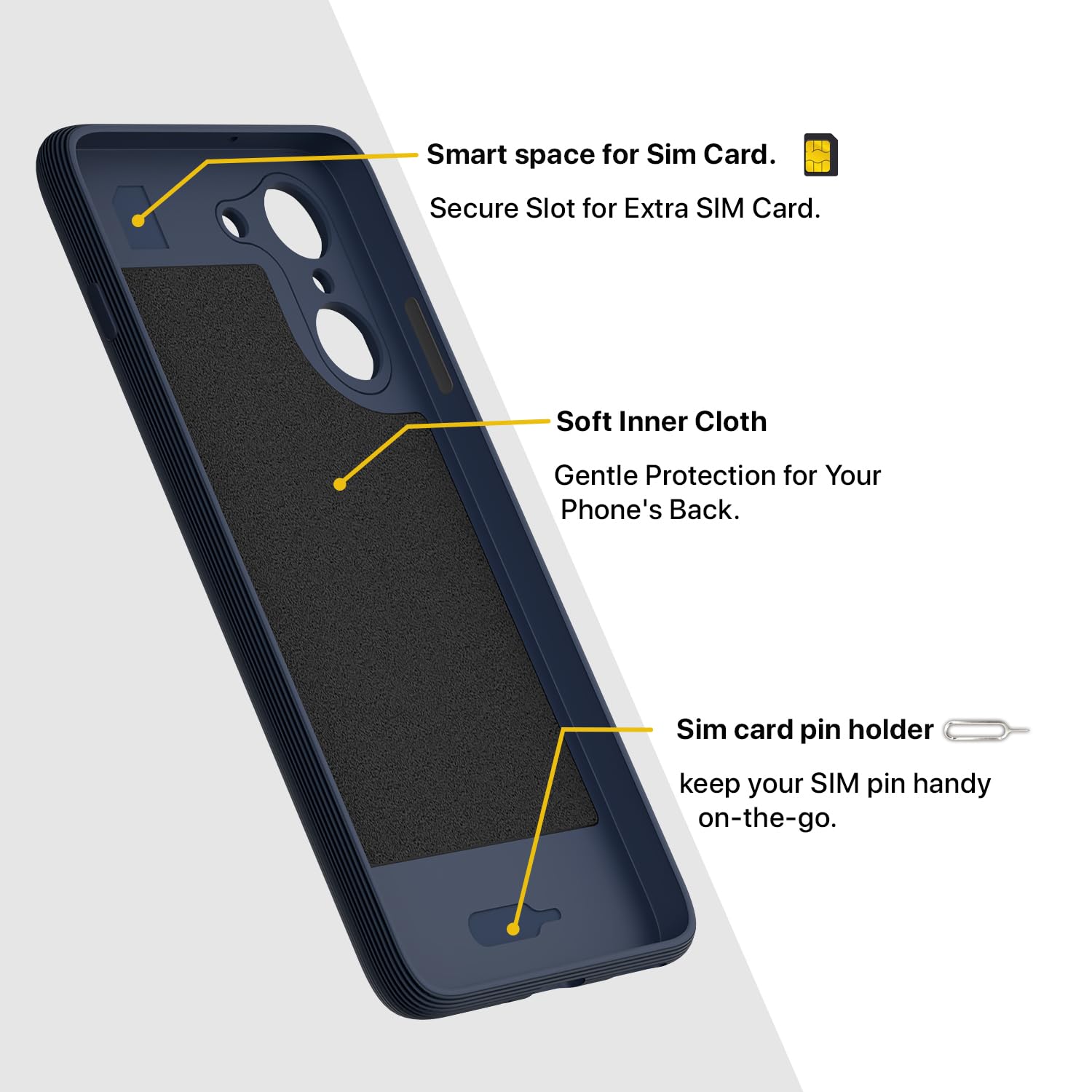 Pikkme OnePlus Nord Ce 5 5G Soft Flexible Shockproof Gencase Back Cover (Blue)