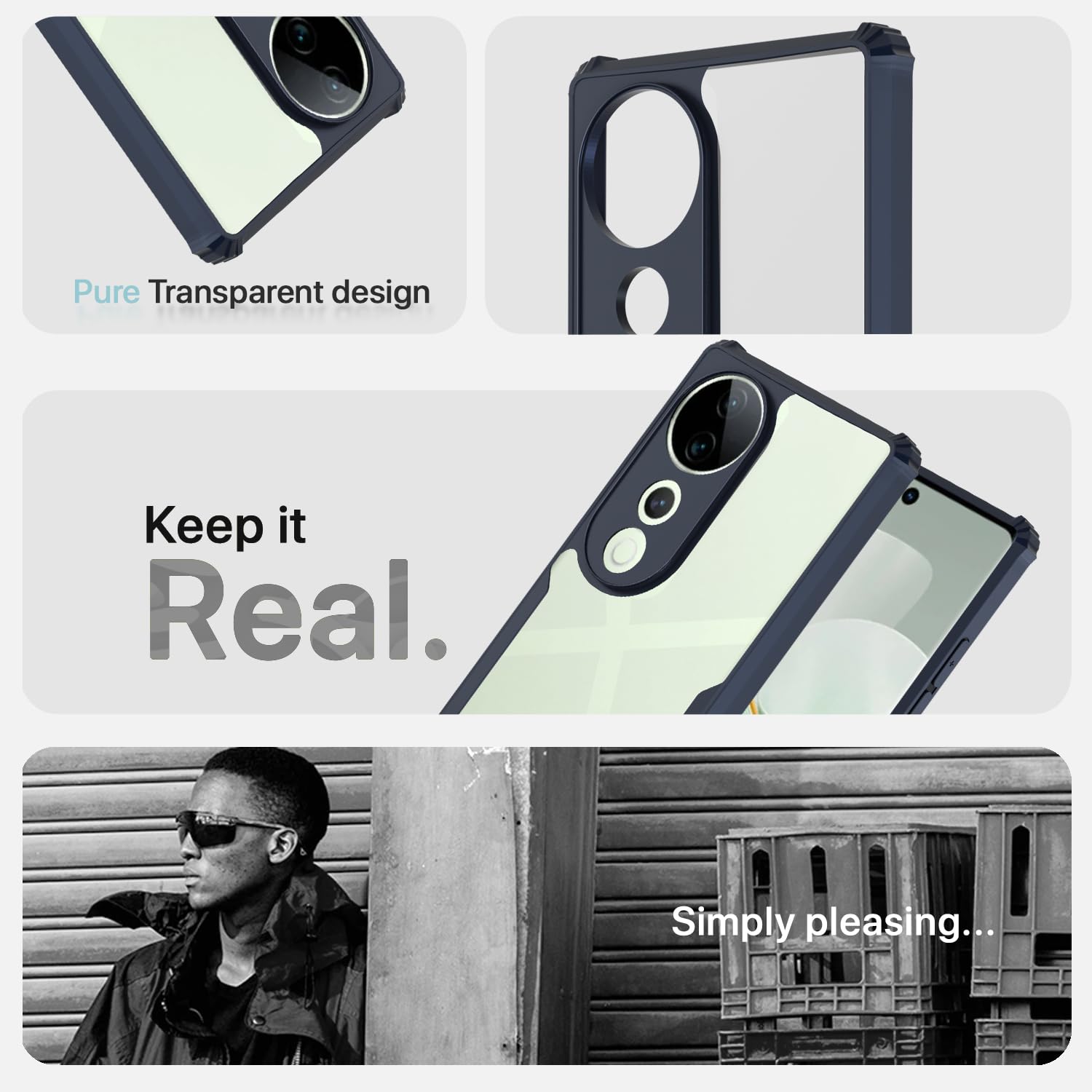 Pikkme Vivo V40/V40 Pro/T3 Ultra 5G blue phone cover – photo 4