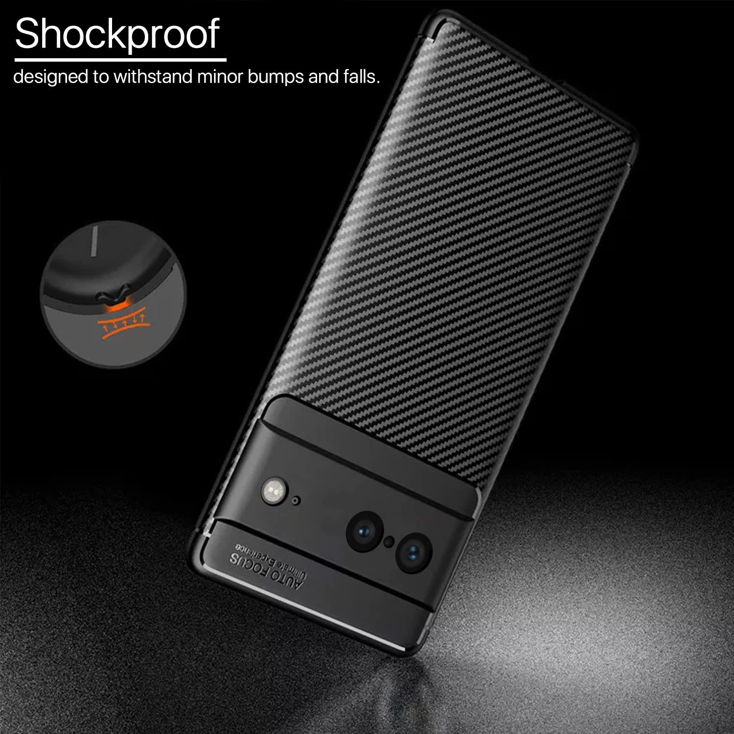 Pikkme black Carbon phone cover for Pixel 7 – photo 4