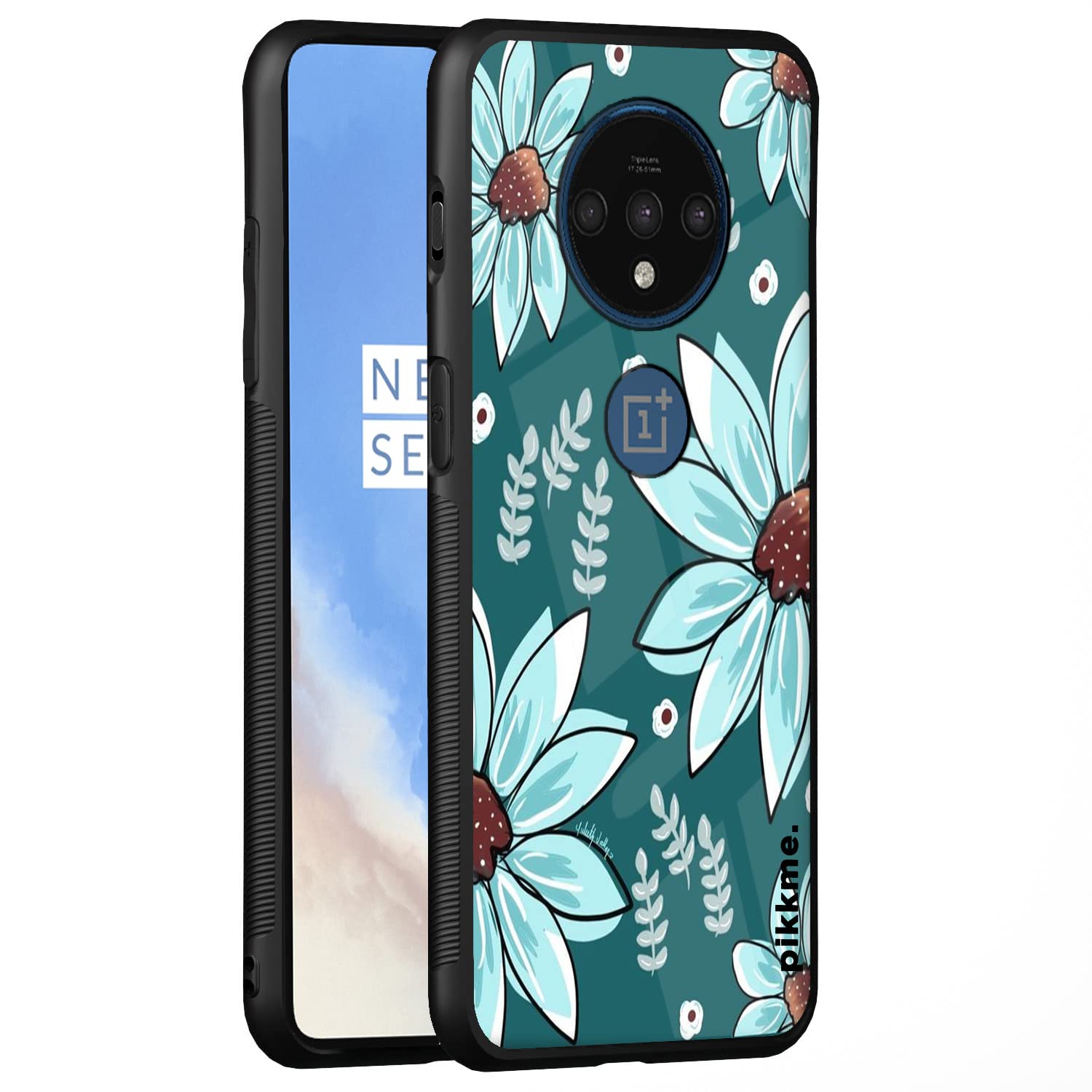Pikkme Flower back cover for OnePlus 7T