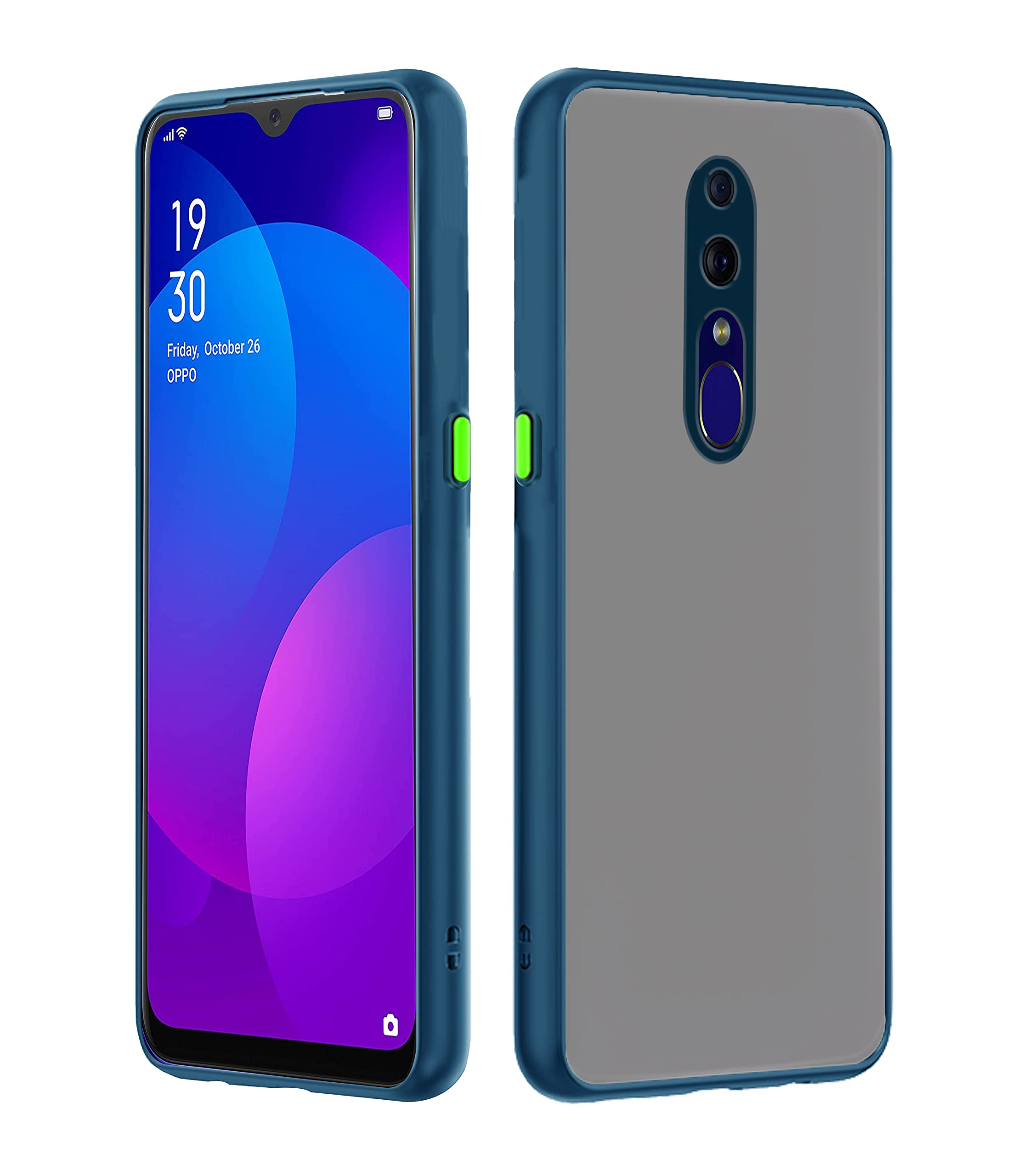 Oppo f11 Hybrid phone cover in blue by Pikkme