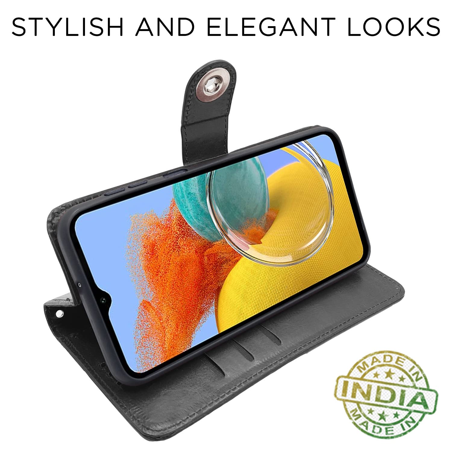 Pikkme black Button flip cover for Samsung M14 5G – photo 5