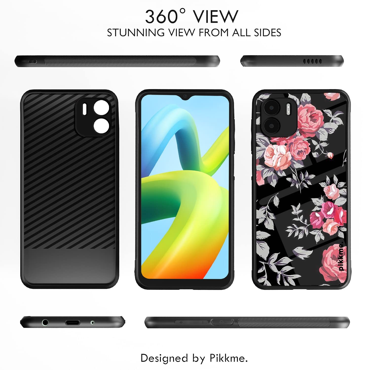 Redmi A1/A2 Flower mobile back cover by Pikkme – photo 2