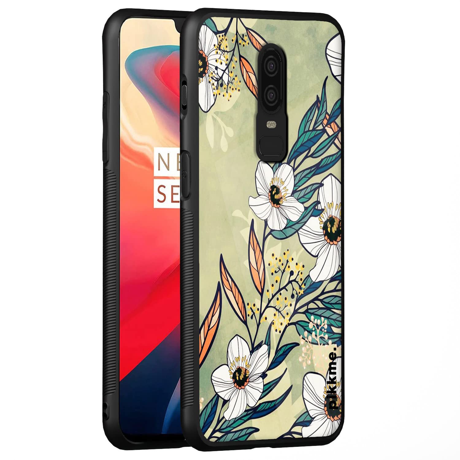 Pikkme OnePlus 6 Flower back cover