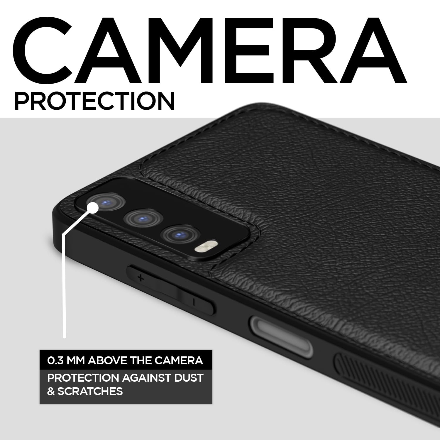 Vivo Y12s/Y20/Y20i/Y20G Leather mobile back cover in black by Pikkme – photo 3