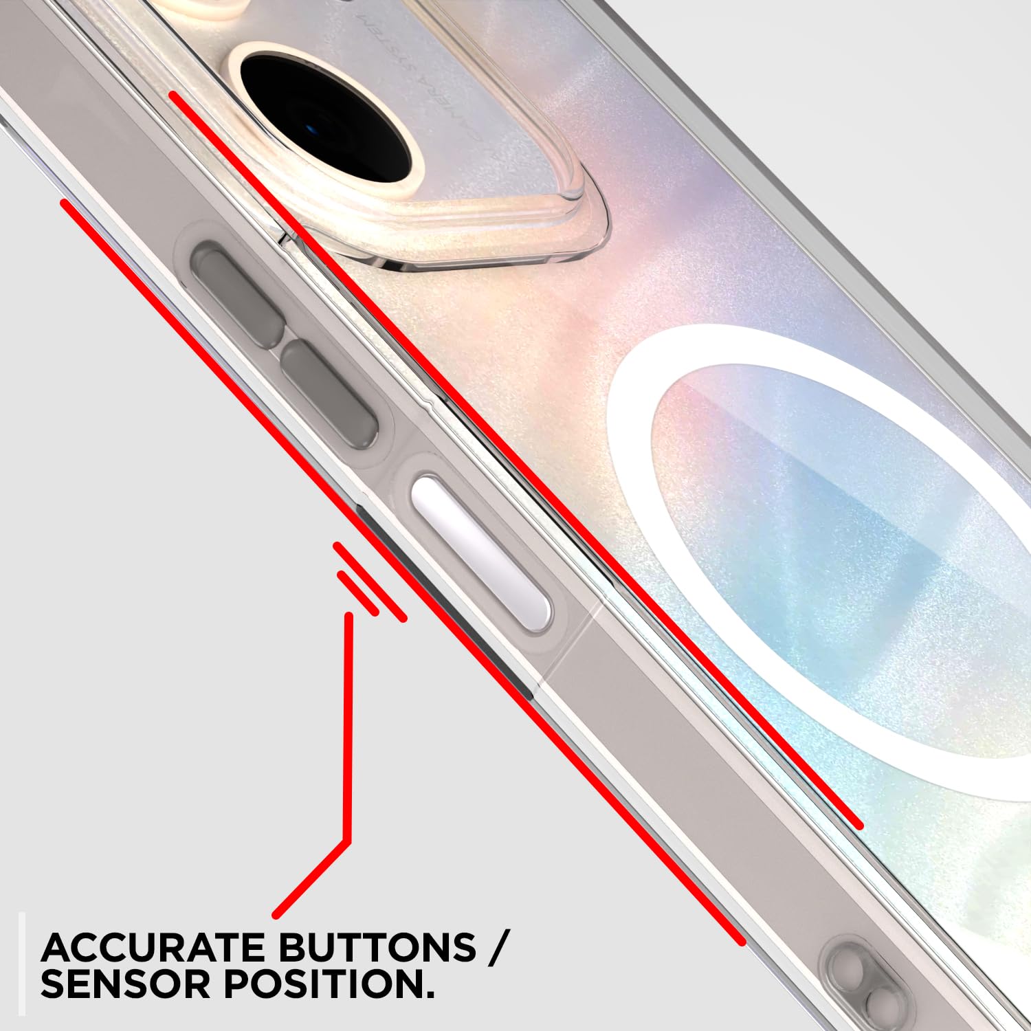 Pikkme Oppo A5x Mag-Safe Shockproof PC + TPU Back Cover (Transparent)