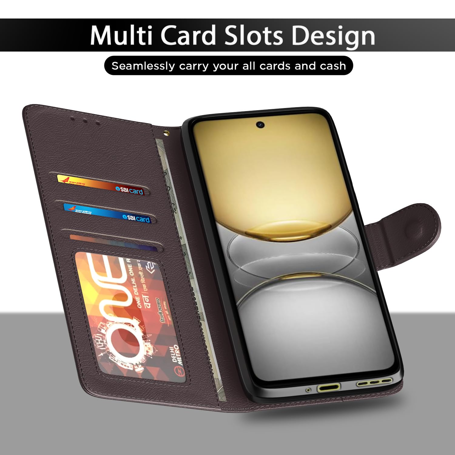 Pikkme coffee flip cover for Realme C75 – photo 5