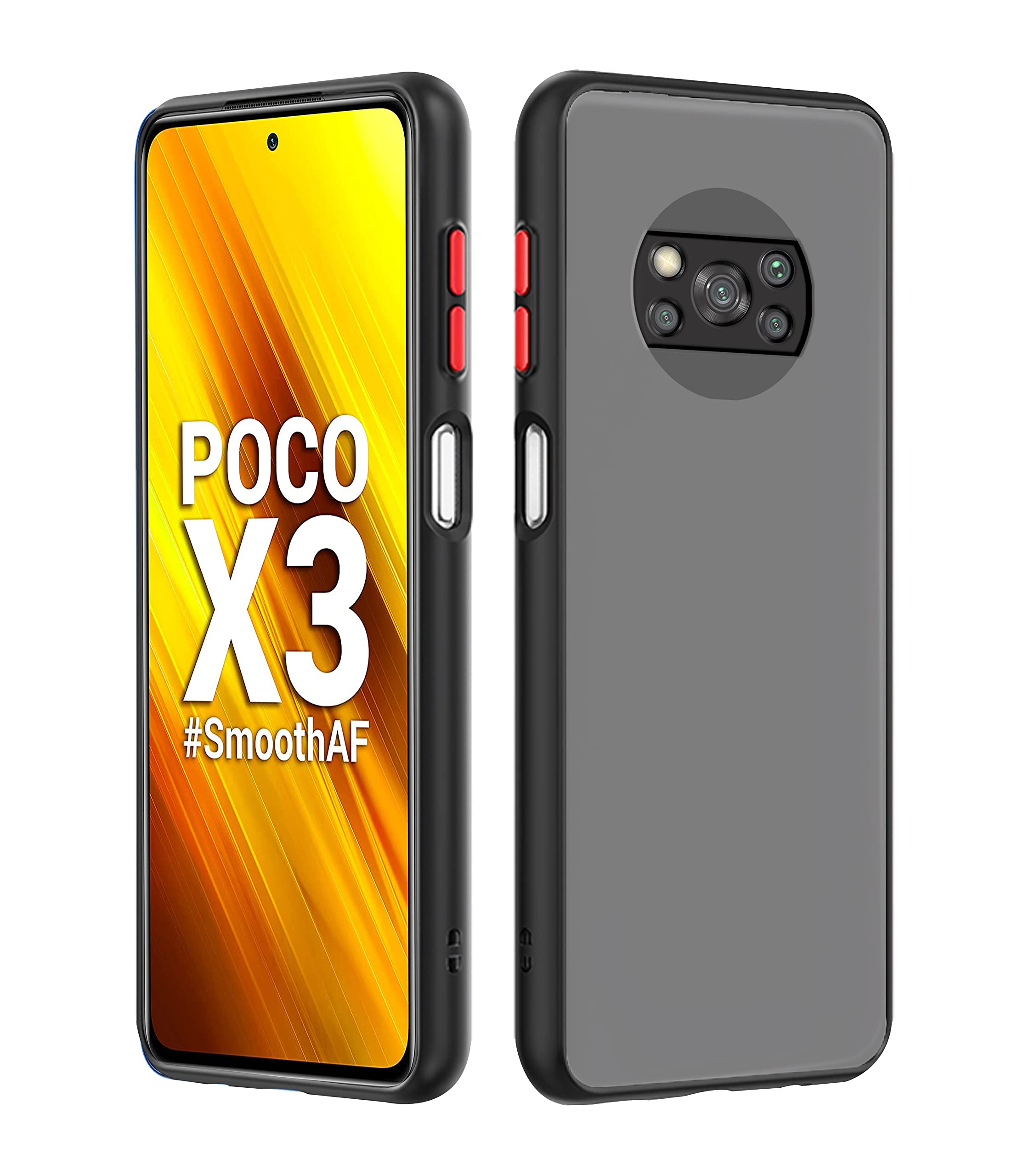 Pikkme Poco X3 Matte black back cover