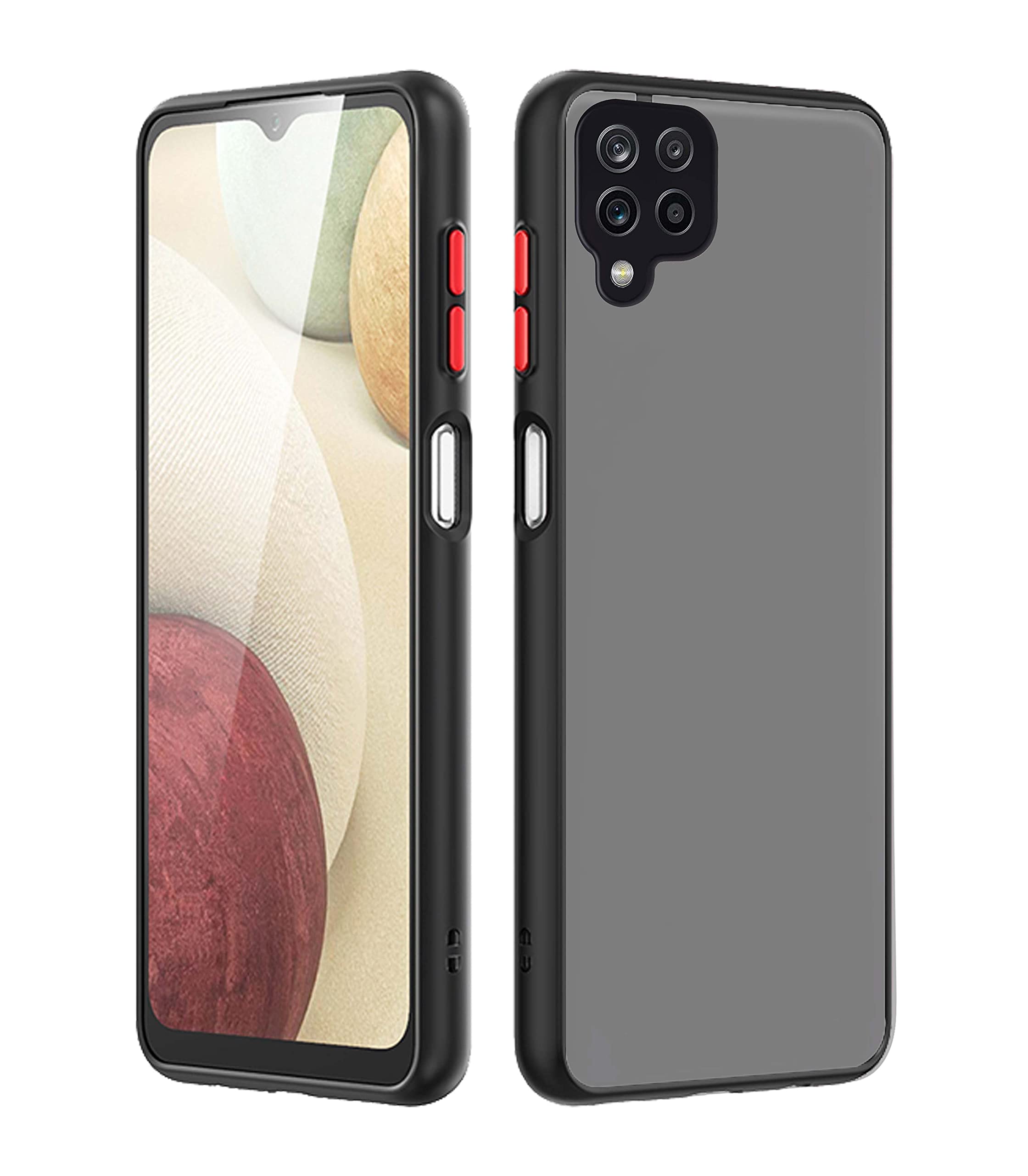 Pikkme thermoplastic polyurethane, black mobile cover for Samsung M12/A12/F12