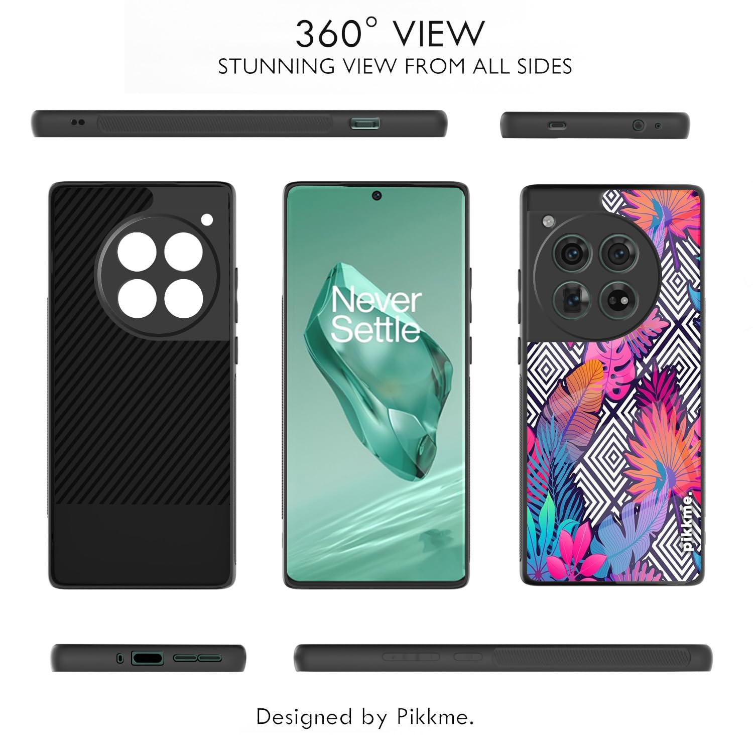 Pikkme Flower mobile back cover for OnePlus 12 5G – photo 2