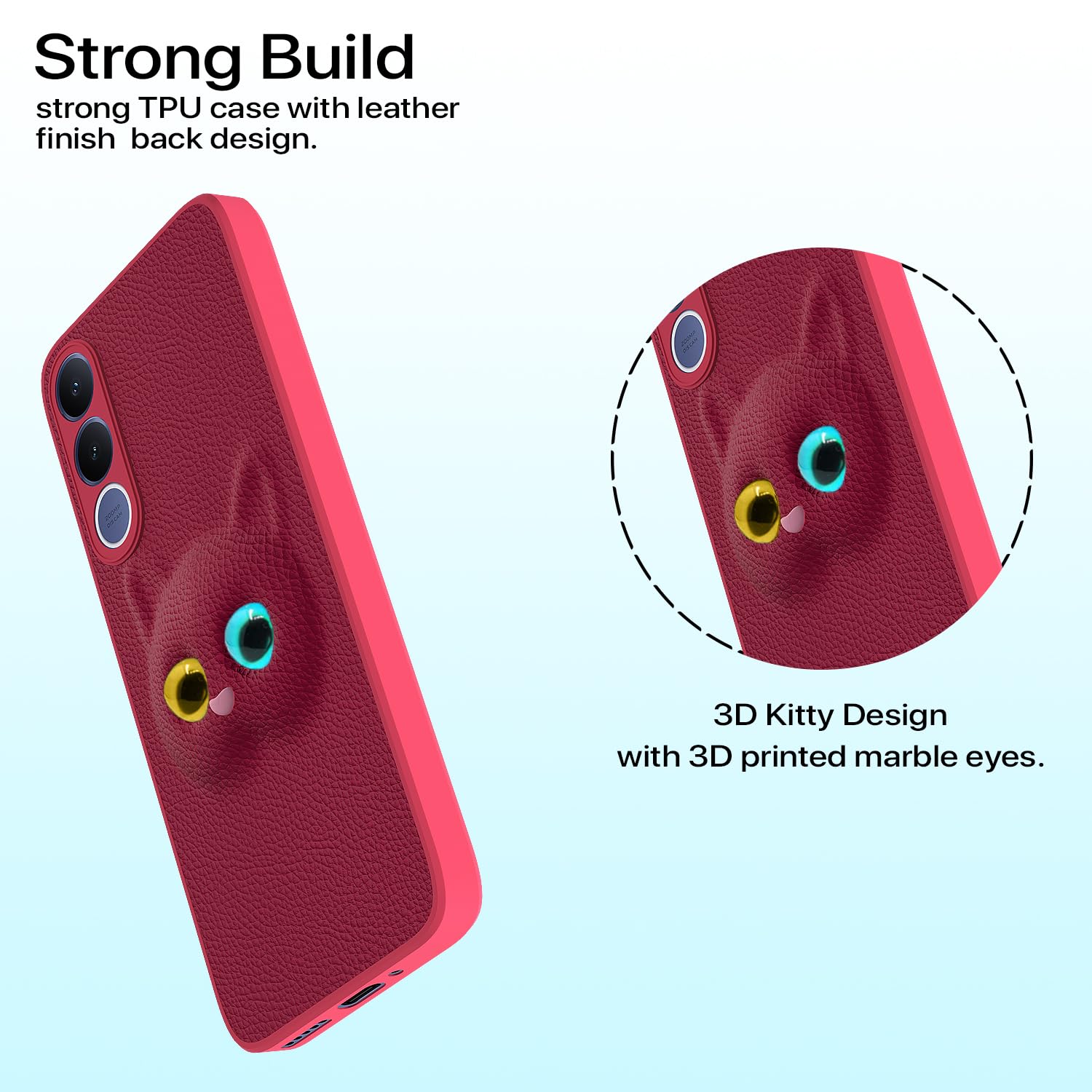 Pink Kitty back cover for Vivo V70 FE 5G – Pikkme – photo 2