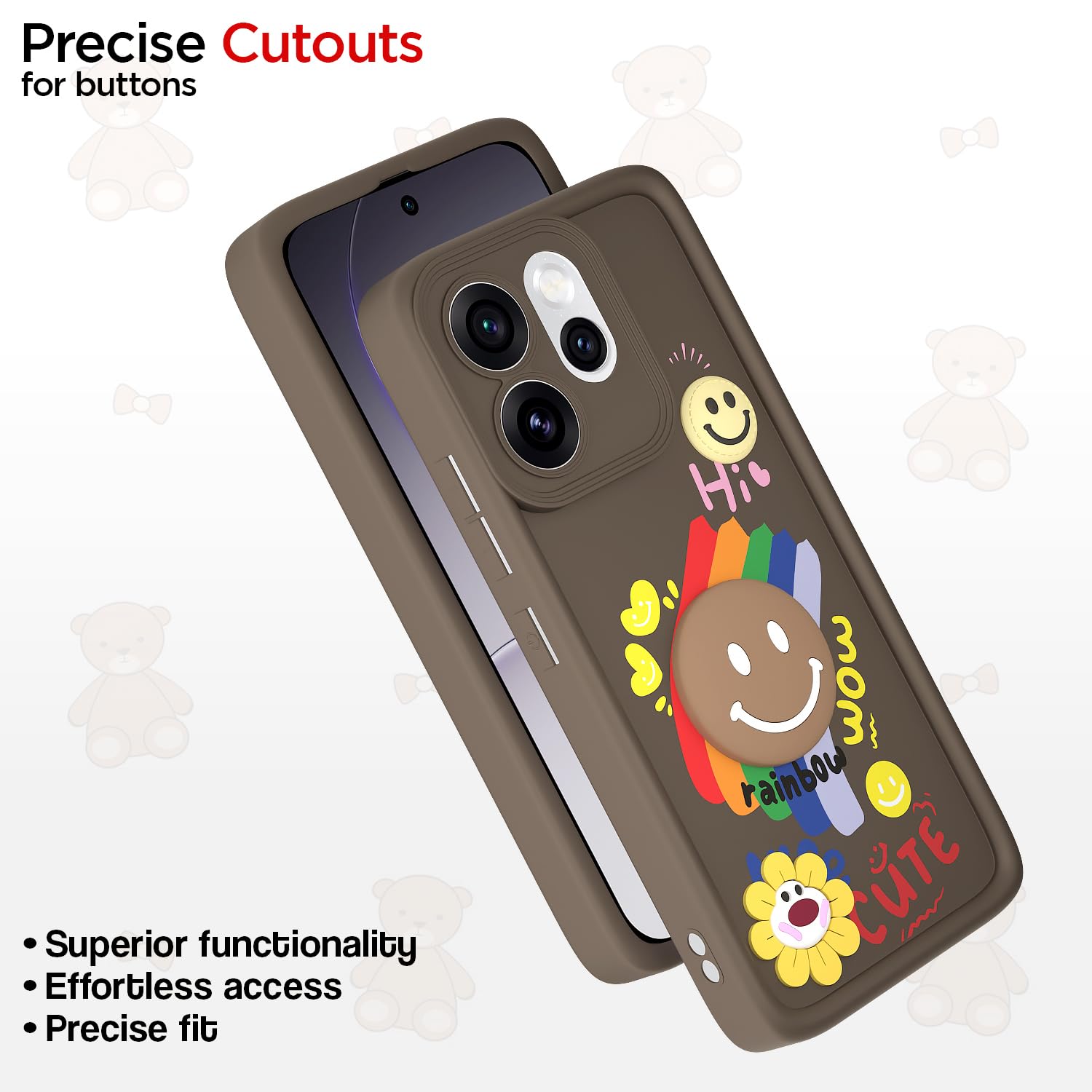 Brown phone cover for Oppo Reno 15 Pro Mini 5G – Pikkme – photo 6