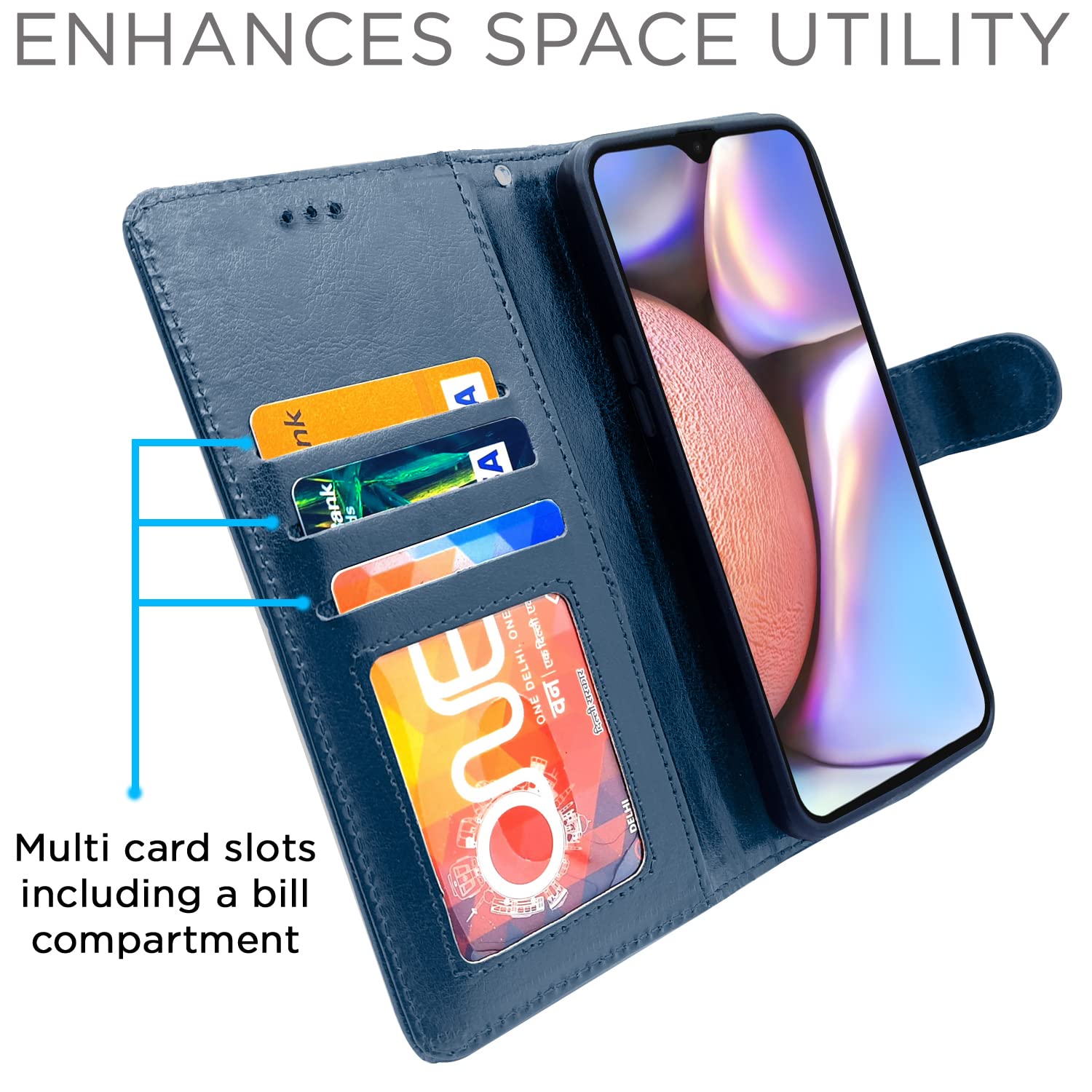 Pikkme Samsung A10s blue flip case – photo 4