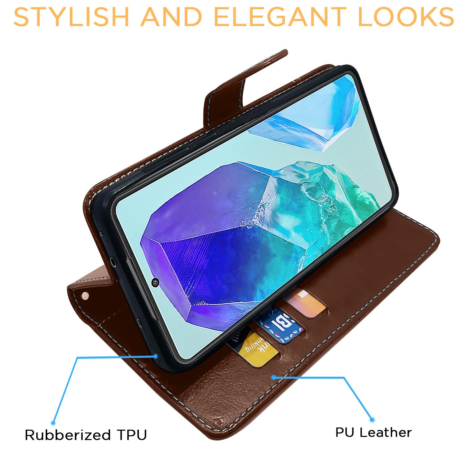 Brown & coffee flip cover for Samsung M55/M55s/F55 5G – Pikkme – photo 5