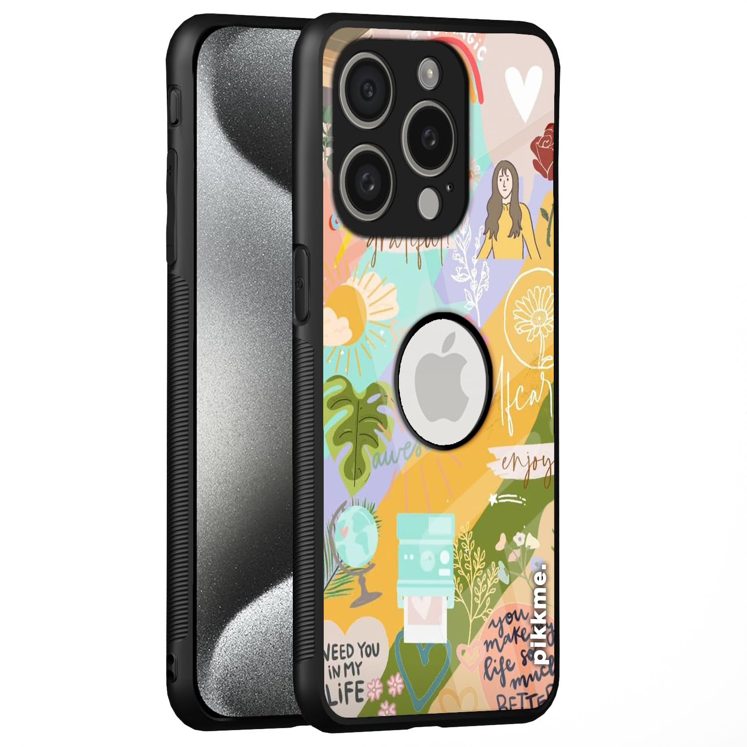 Pikkme iPhone 15 Pro Hybrid phone cover
