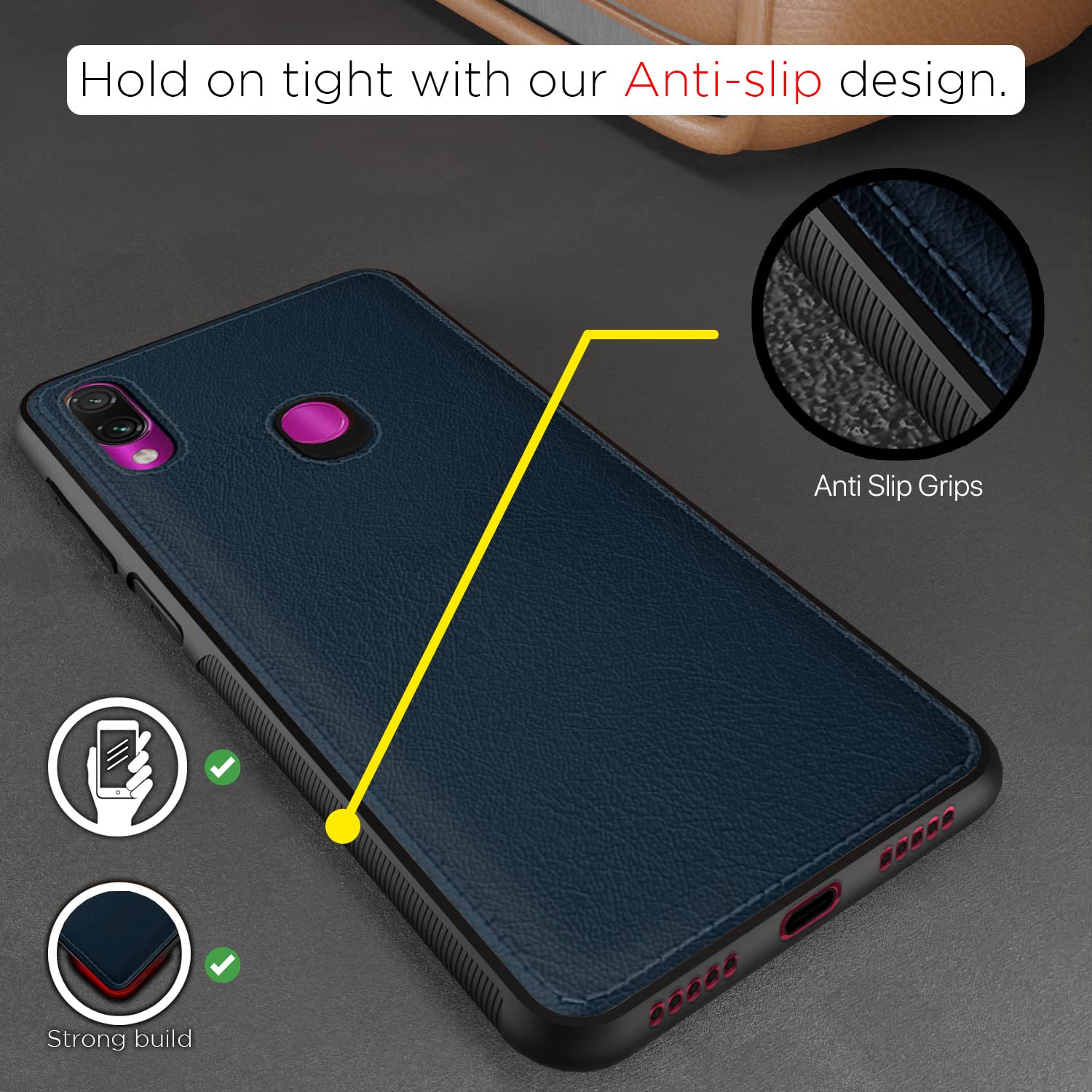 Redmi Note 7 Pro/Note 7/Note 7S mobile back cover in blue by Pikkme – photo 5