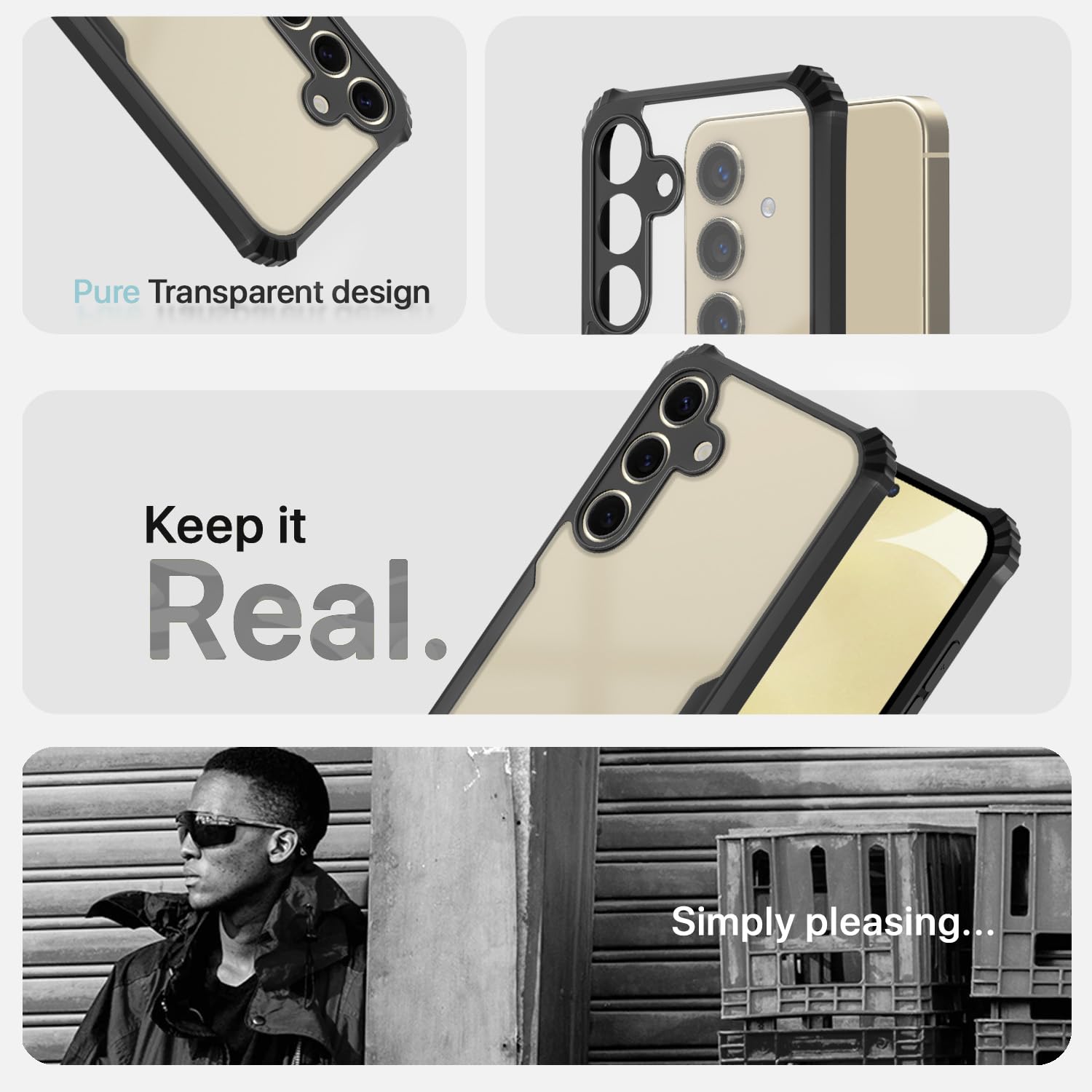 Pikkme Samsung Galaxy A55 5G Eagle Back Cover (Black)