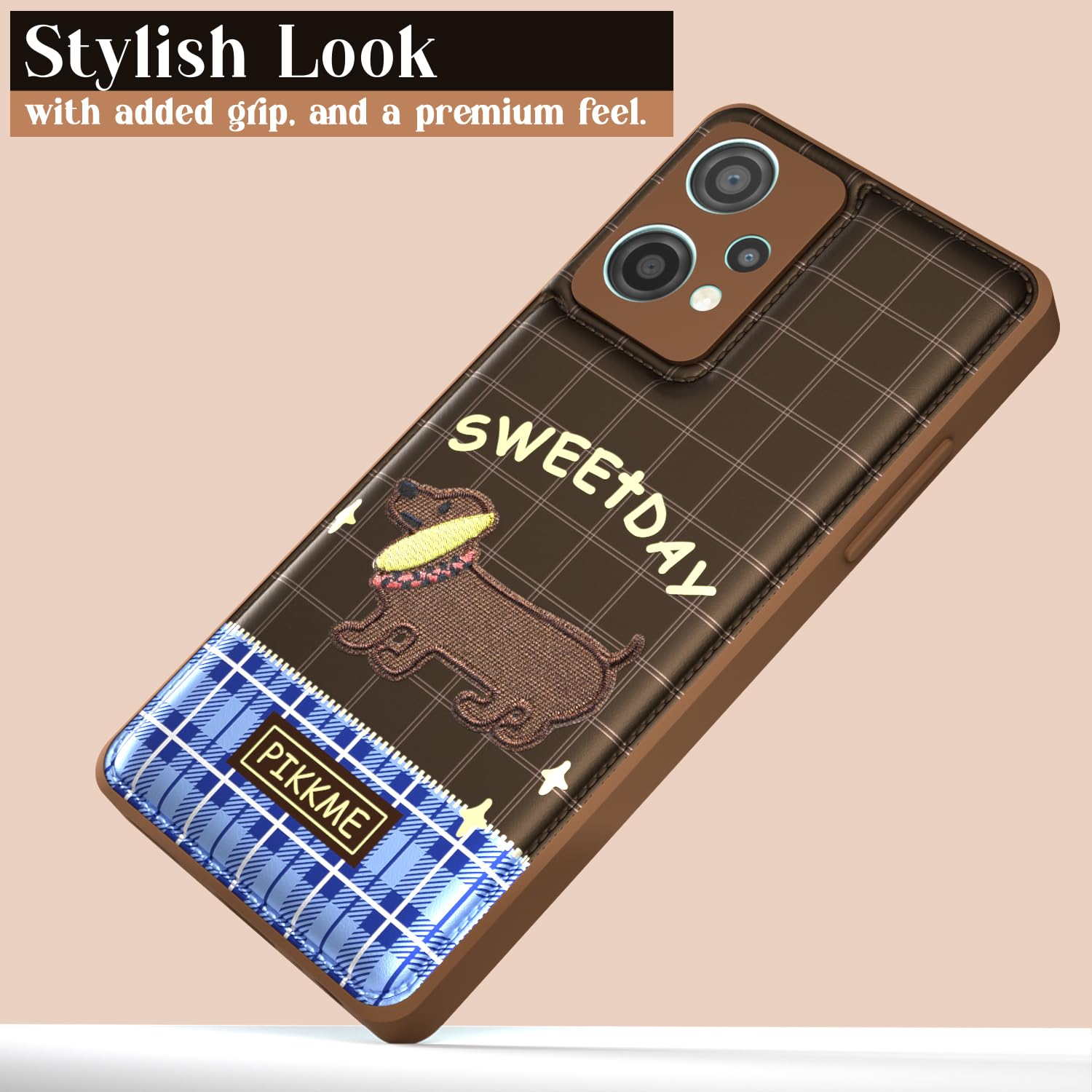 Pikkme OnePlus Nord Ce 2 Lite 5G Cute Girlish Dog Series Back Cover (Design1)