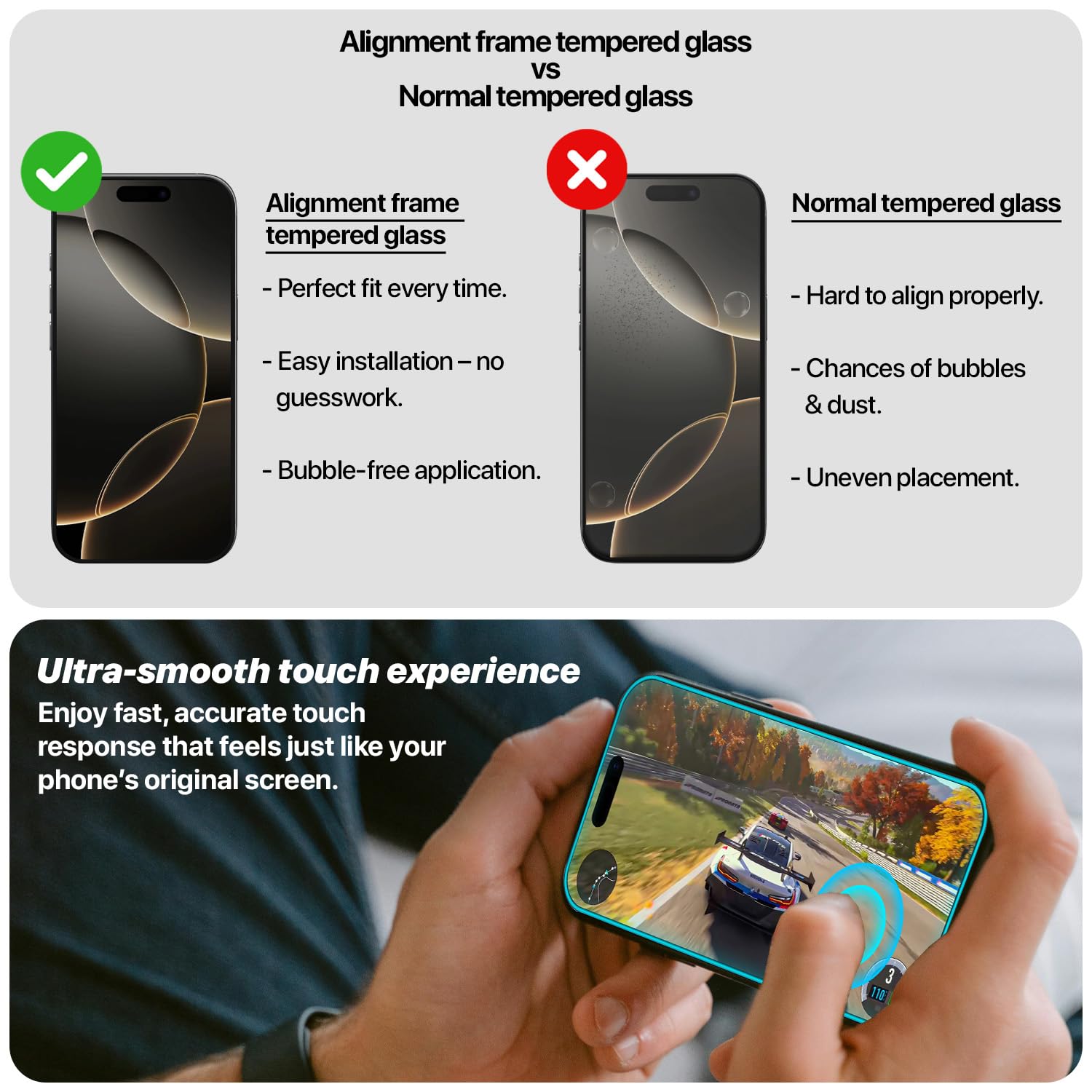 Tempered glass for iPhone 16 Pro – Pikkme – photo 6