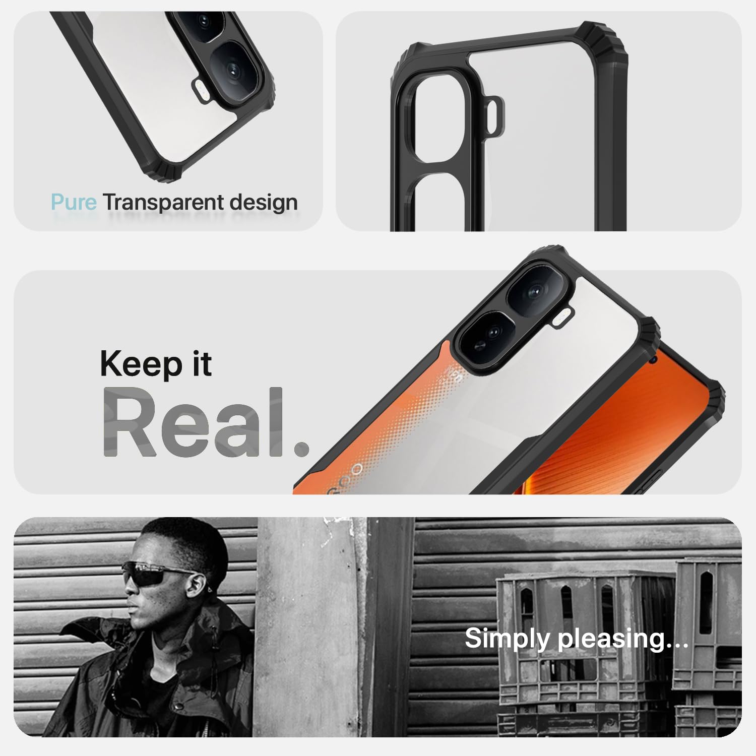 Pikkme iQOO Neo 10 5G Clear black mobile back cover – photo 4