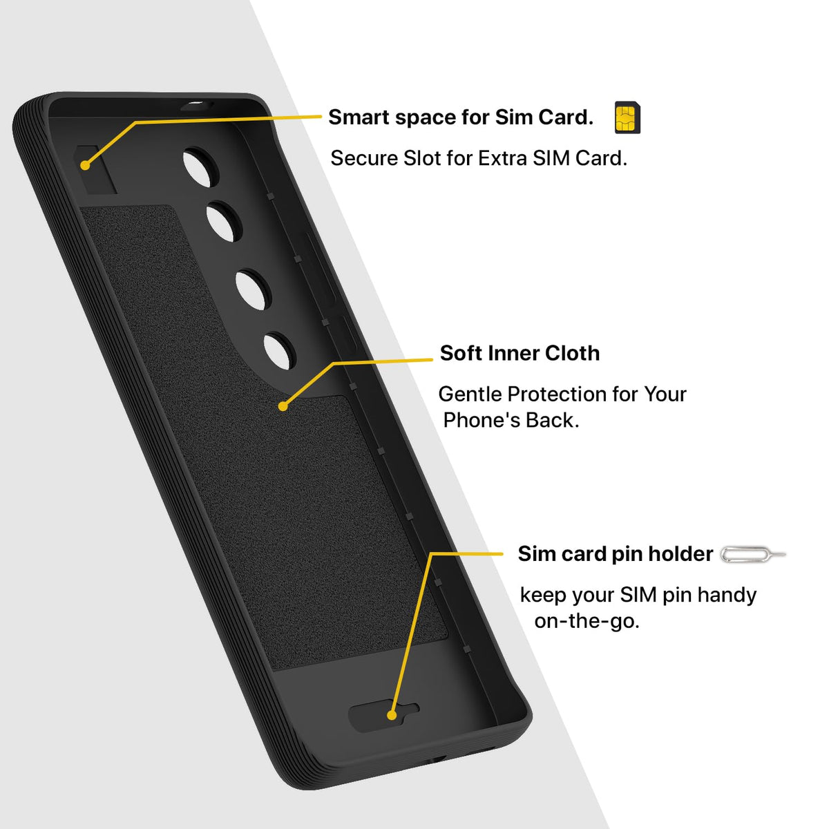 Pikkme Vivo V40/V40 Pro/T3 Ultra 5G Silicone black back cover – photo 6