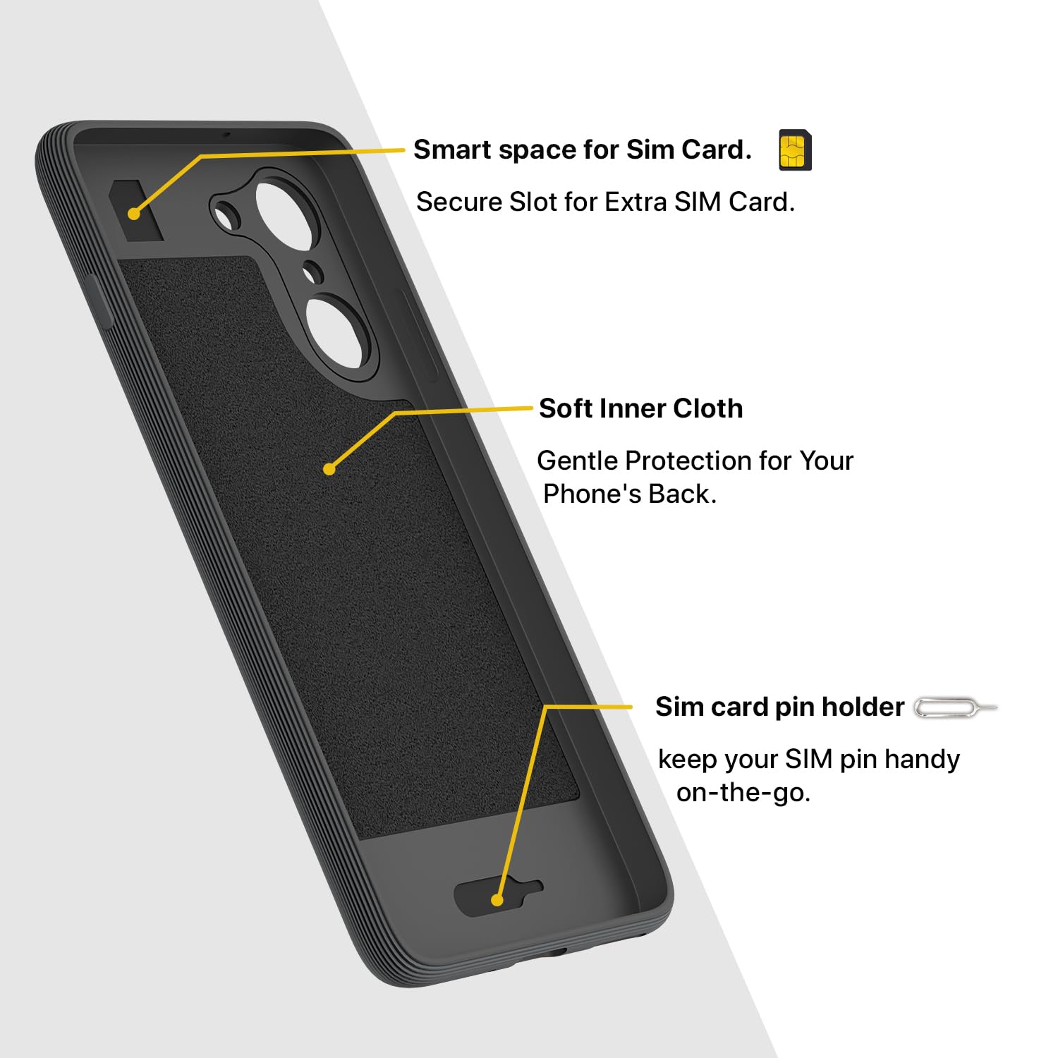 Pikkme OnePlus Nord Ce 5 5G Soft Flexible Shockproof Gencase Back Cover (Grey)