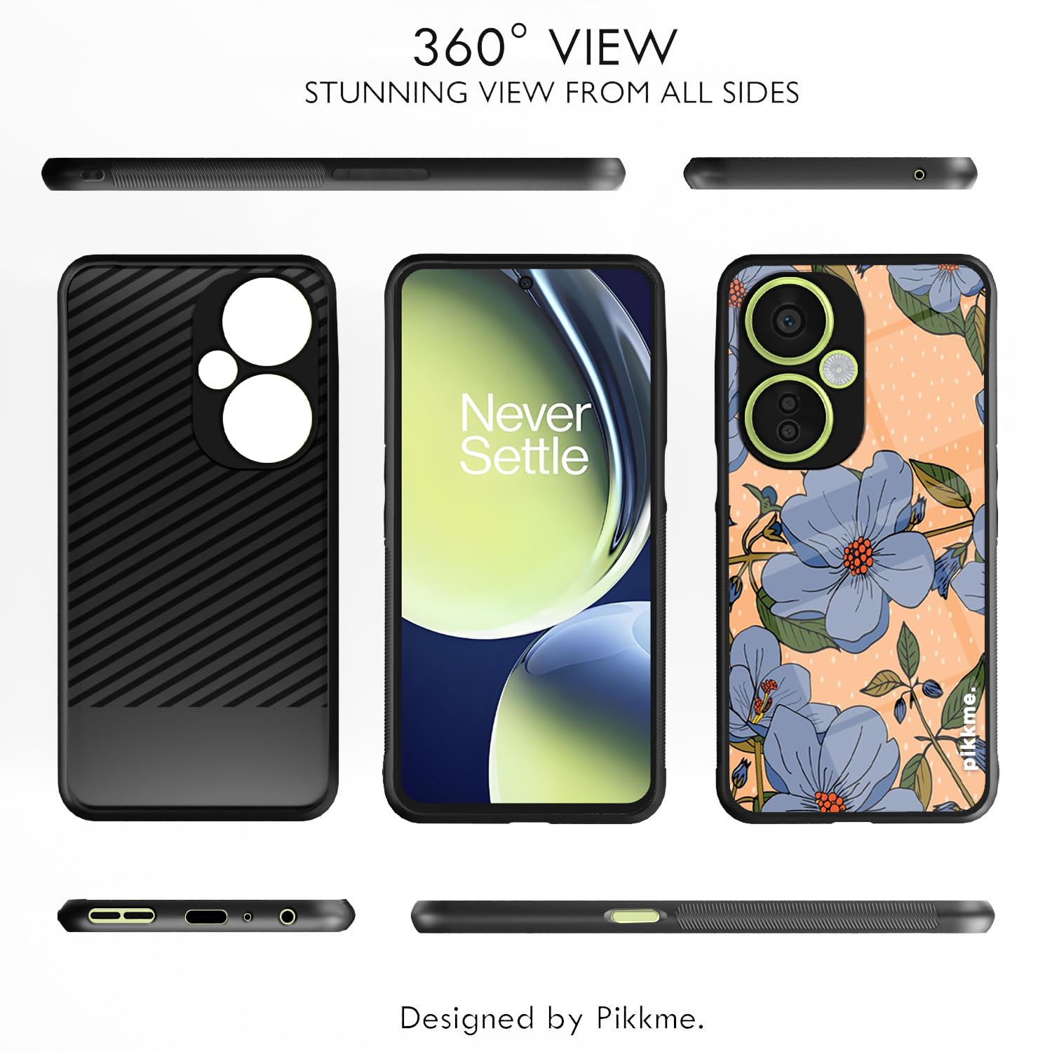 Pikkme Flower mobile back cover for OnePlus Nord CE 3 Lite 5G – photo 2