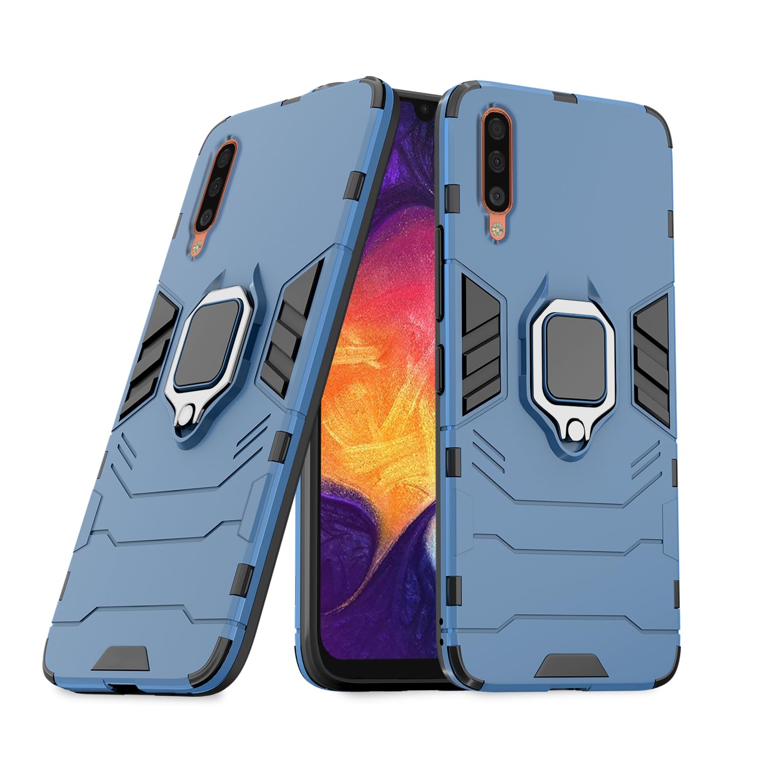 Samsung Galaxy A50 / A50s / A30s D5 Tough Armor Back Cover - Blue