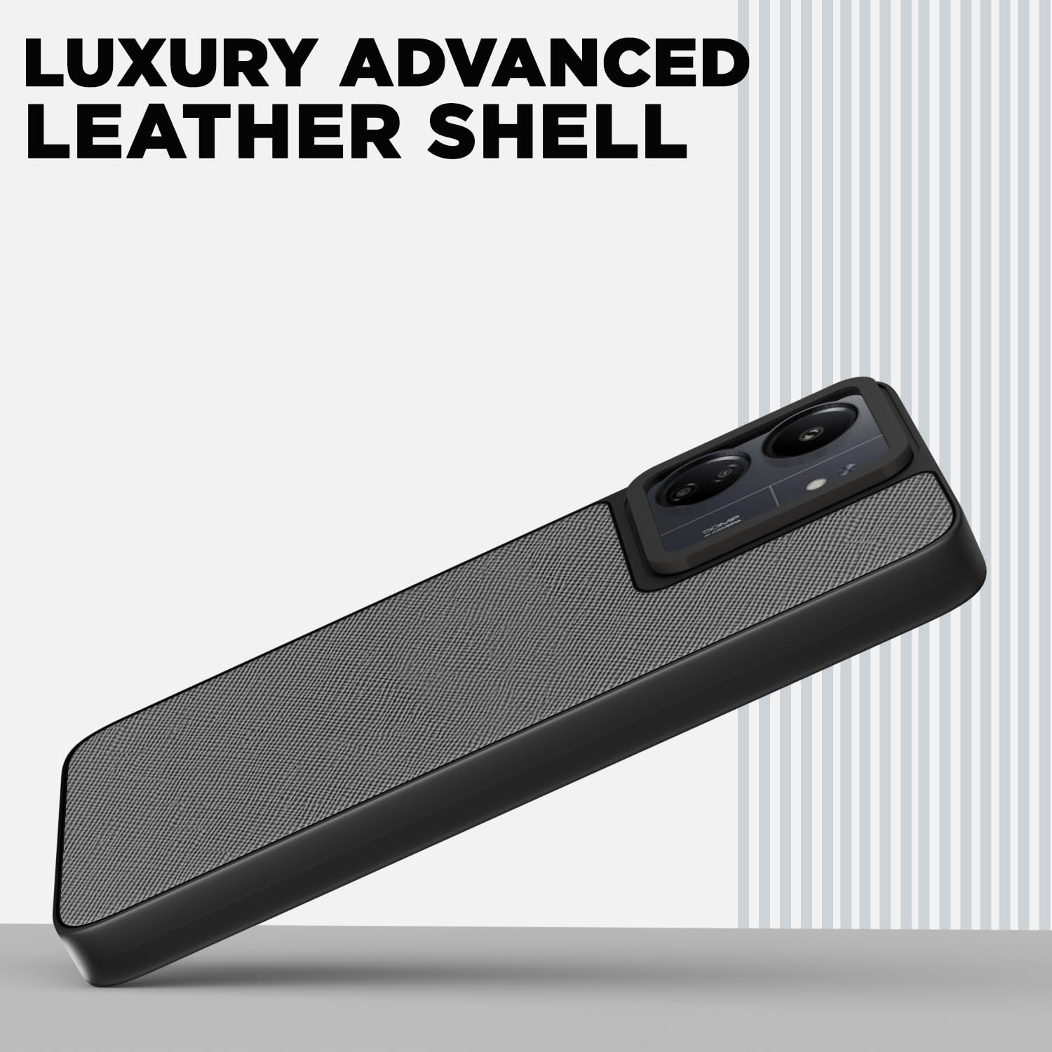 Pikkme grey Leatherback phone cover for Redmi 13C 4G/5G/Poco C65/Poco M6 5G – photo 2