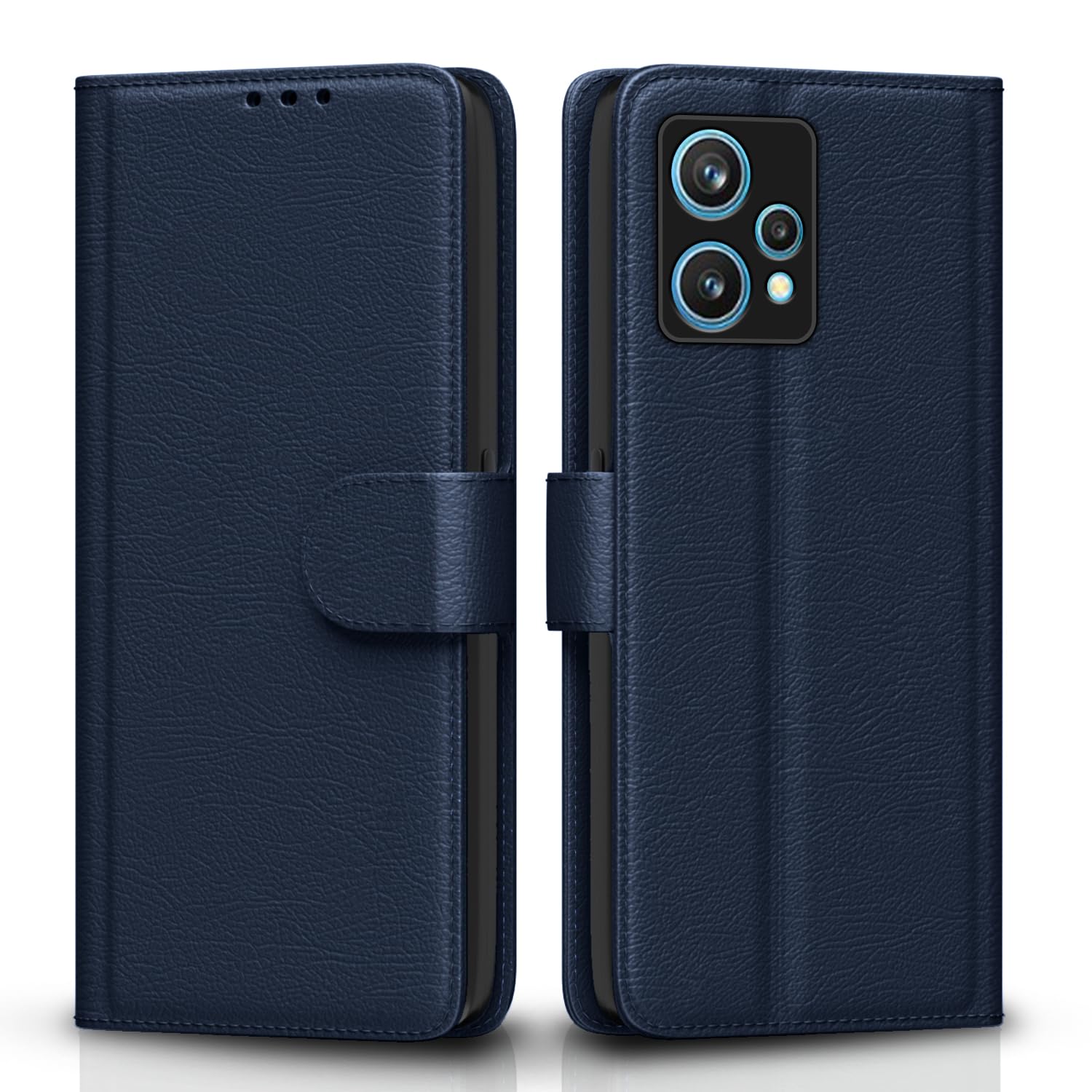 Pikkme blue Wallet mobile flip cover for Realme 9 Pro Plus 5G